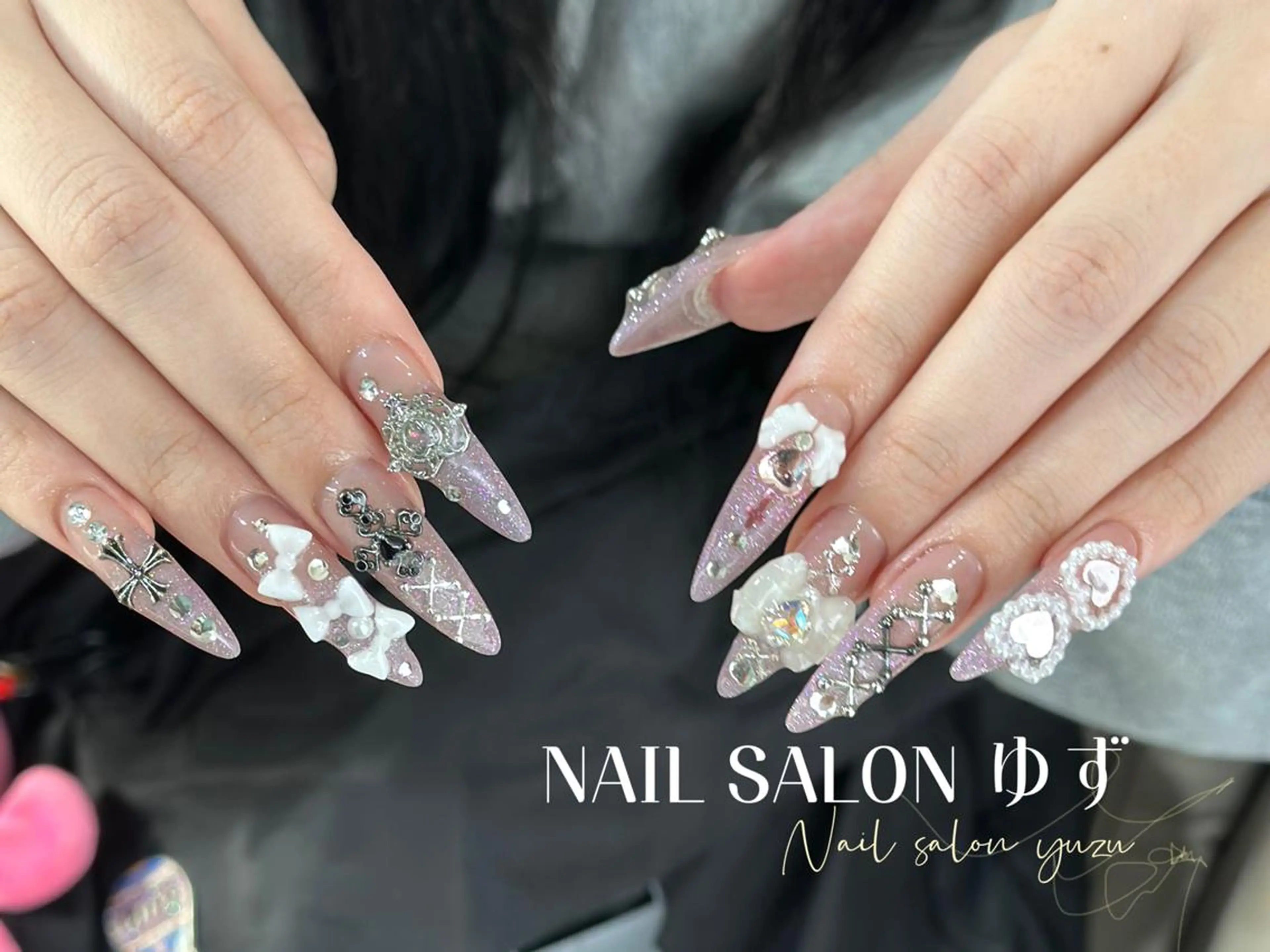 ネイル 長さ出し ハンドネイル ハンドケア MAKI💚💚💚 秋葉原.のネイルデザイン