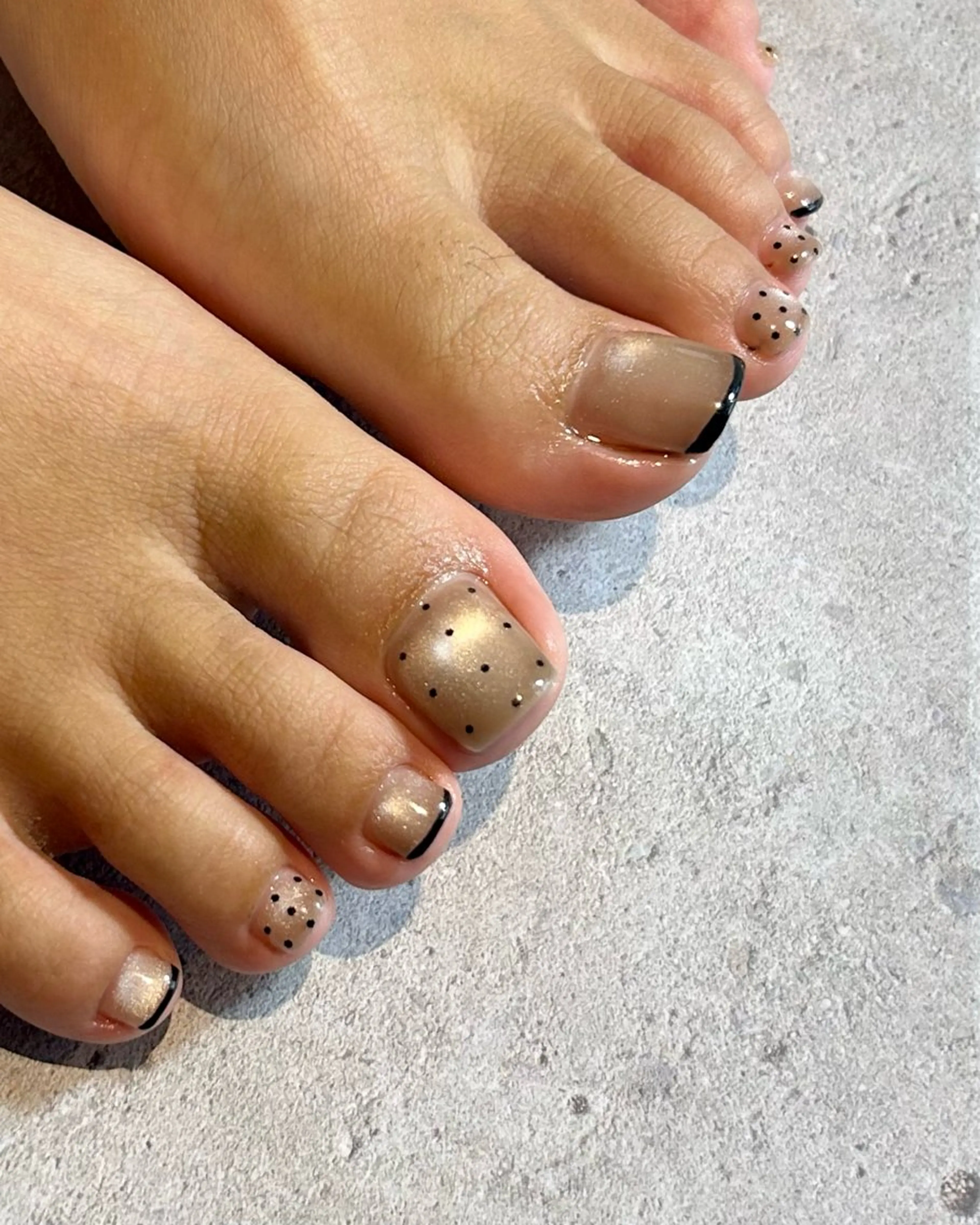 ネイル 持ち込み フットネイル Reflection marikoのネイルデザイン