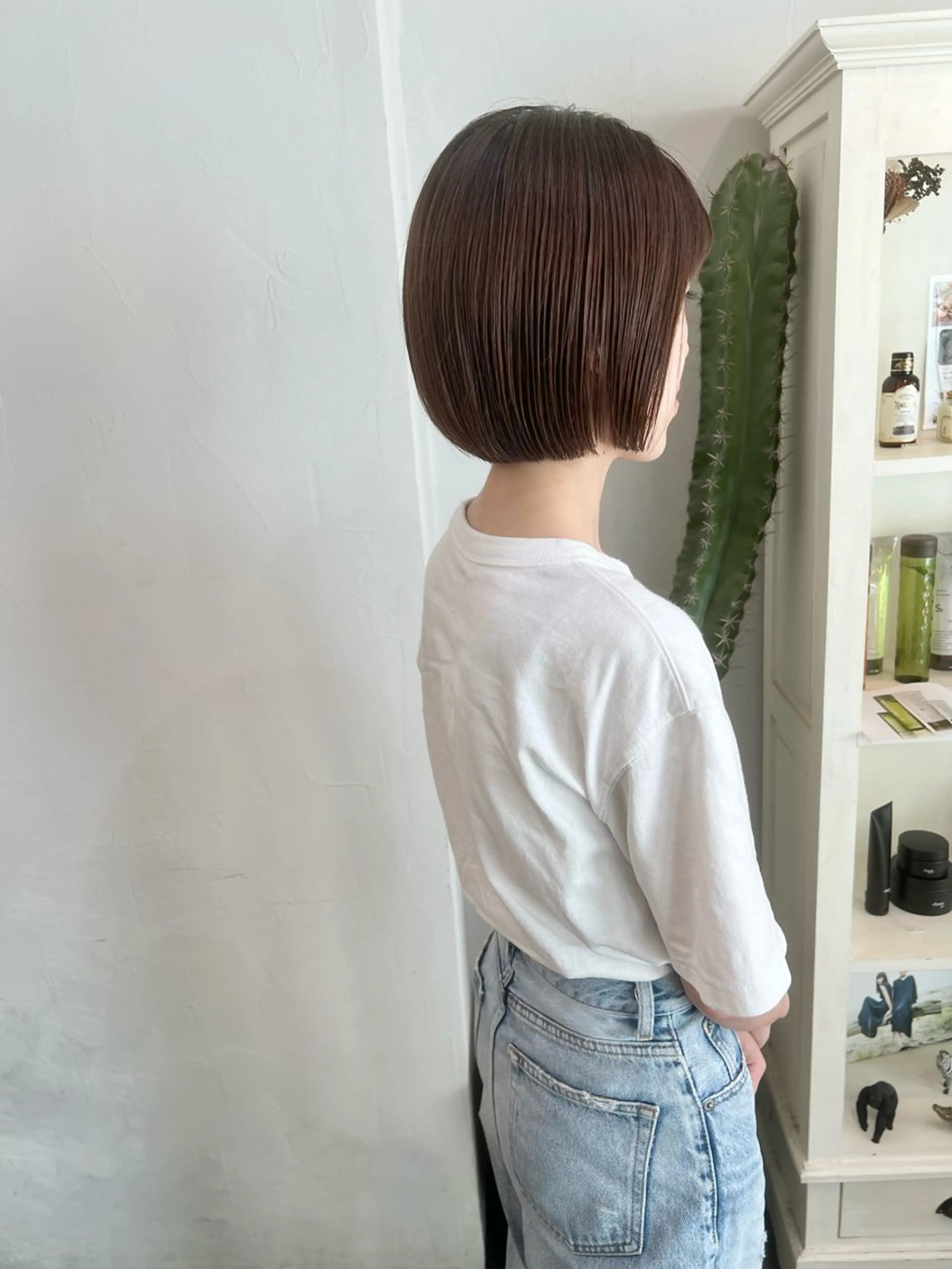 ショート カラー イルミナカラー ボブ カット ヘアカラー 千葉 郁也のヘアスタイル