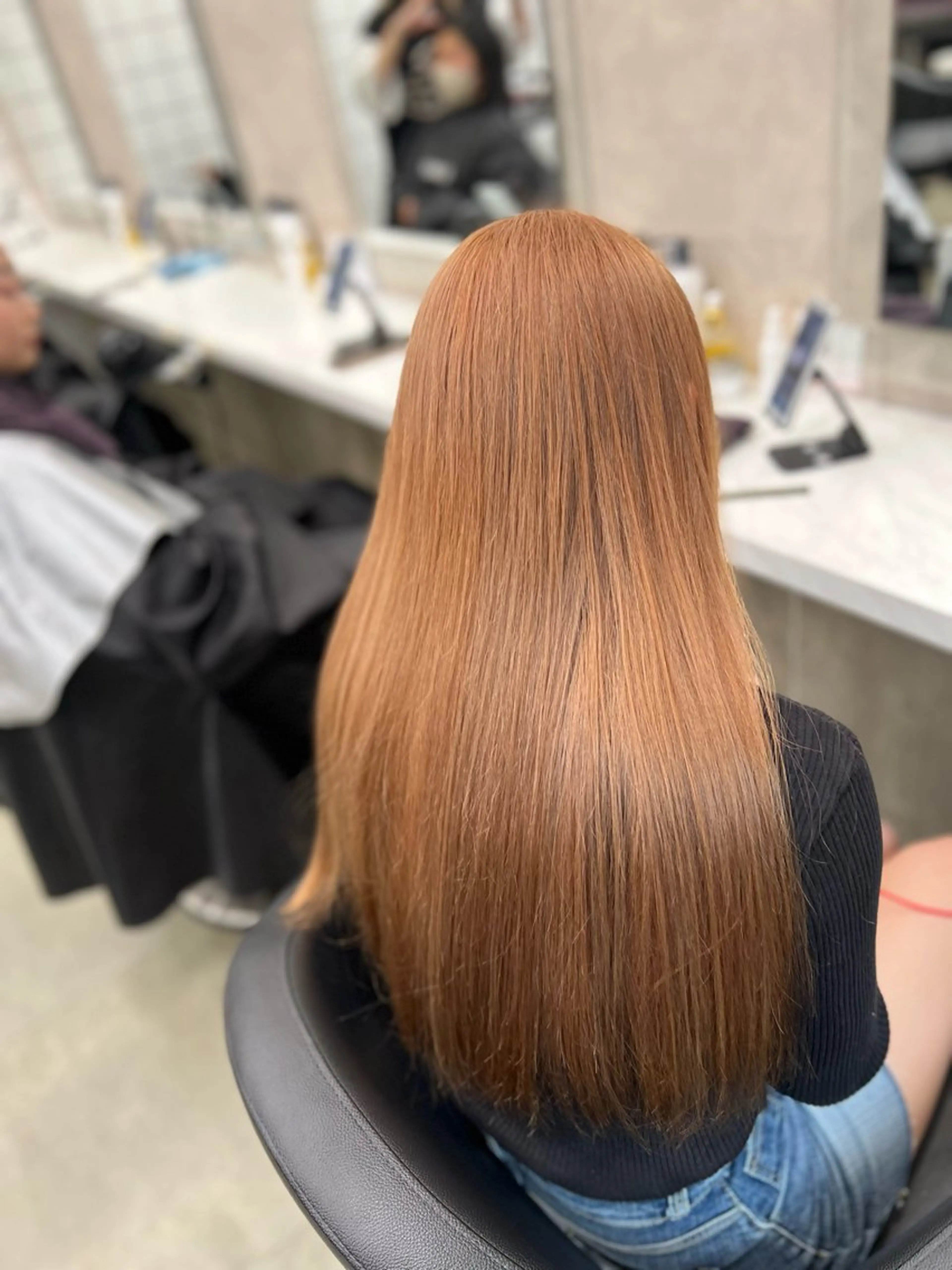 ロング カラー ヘアカラー 韓国レイヤーカット /REIのヘアスタイル