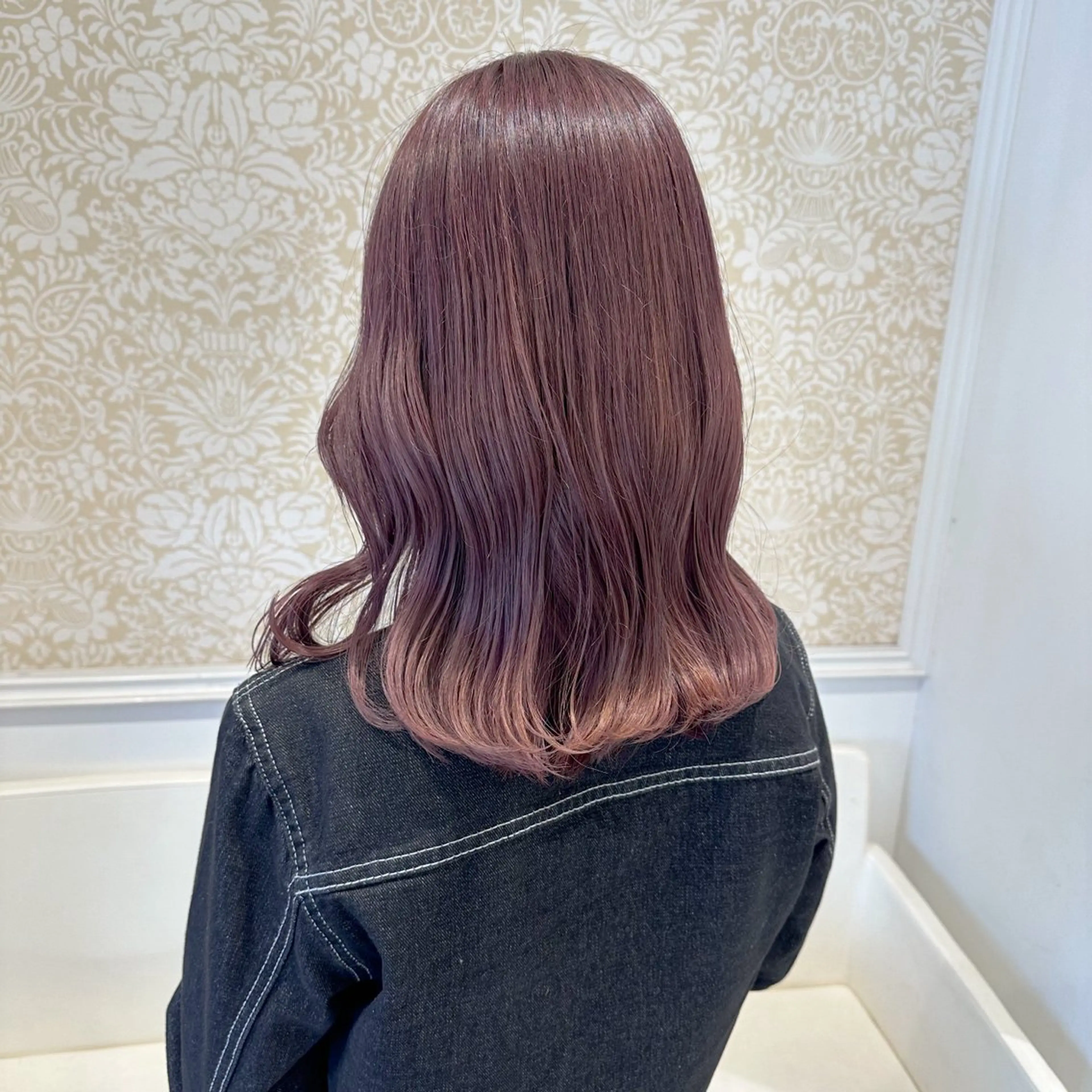 ミディアム カラー 暖色系カラー🍊 オオネヨシナリのヘアスタイル