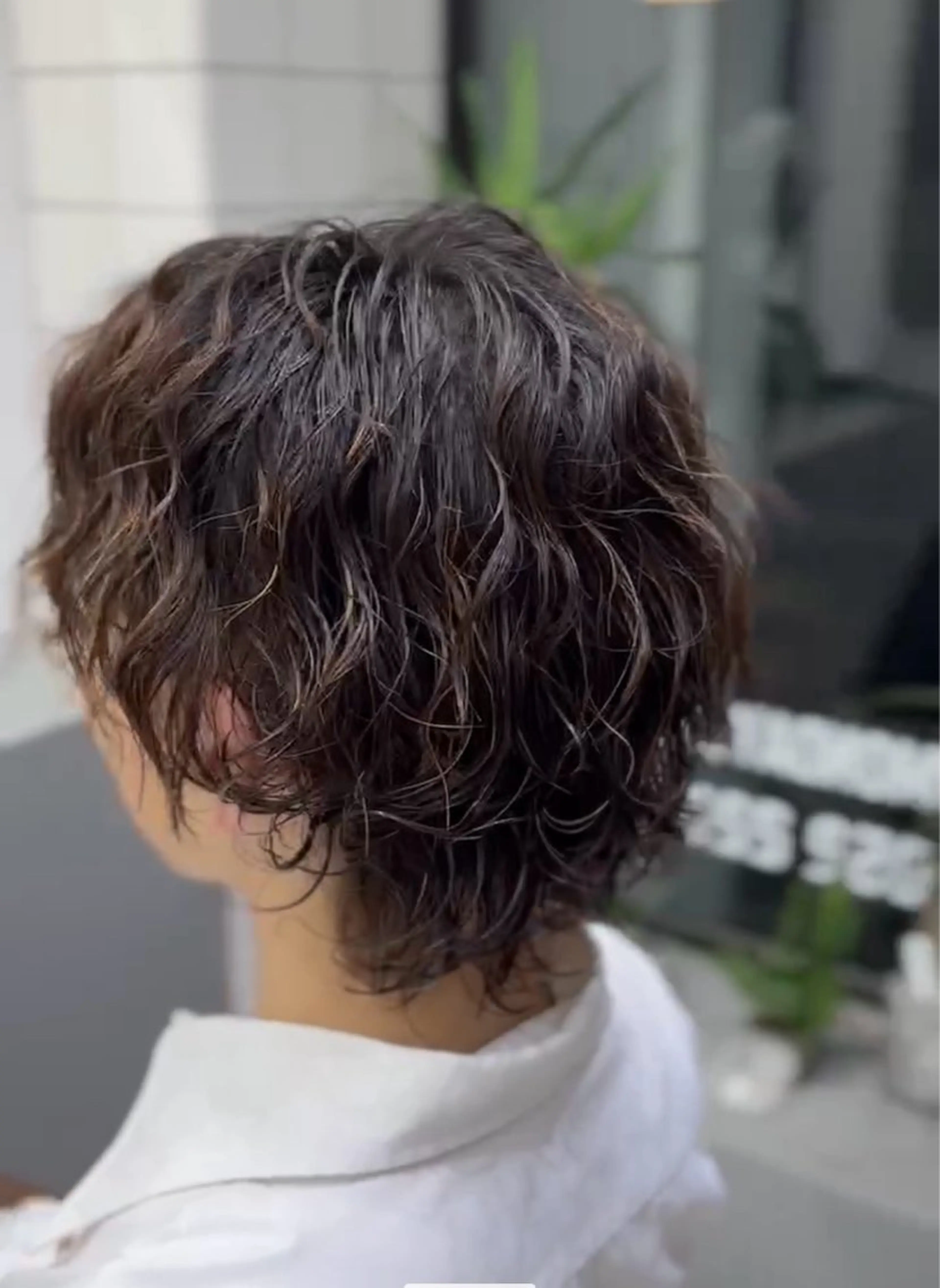 ショート パーマ メンズ カット パーマ メンズ専門サロン wokeのヘアスタイル