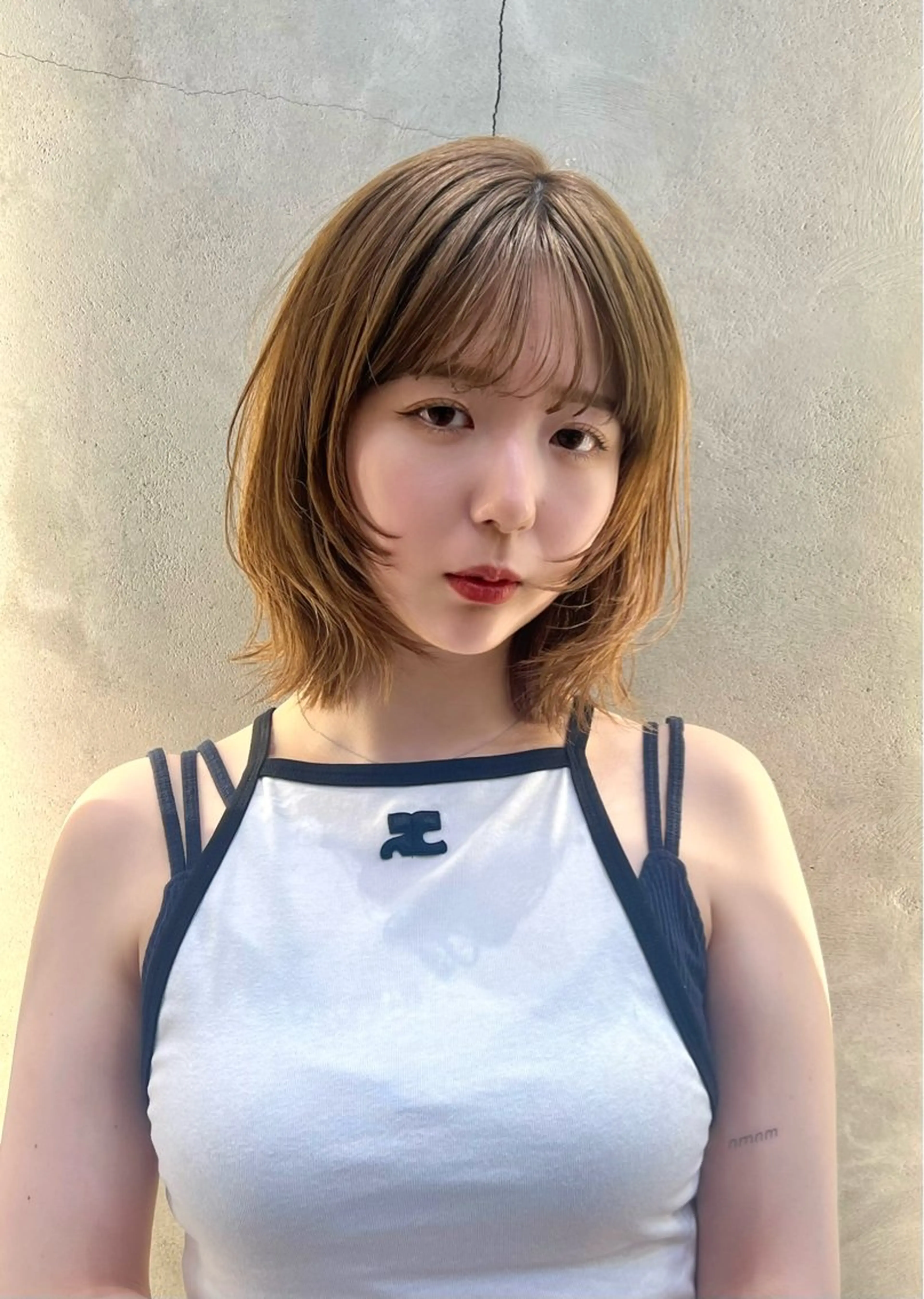 ミディアム 宮嶋 蓮のヘアスタイル