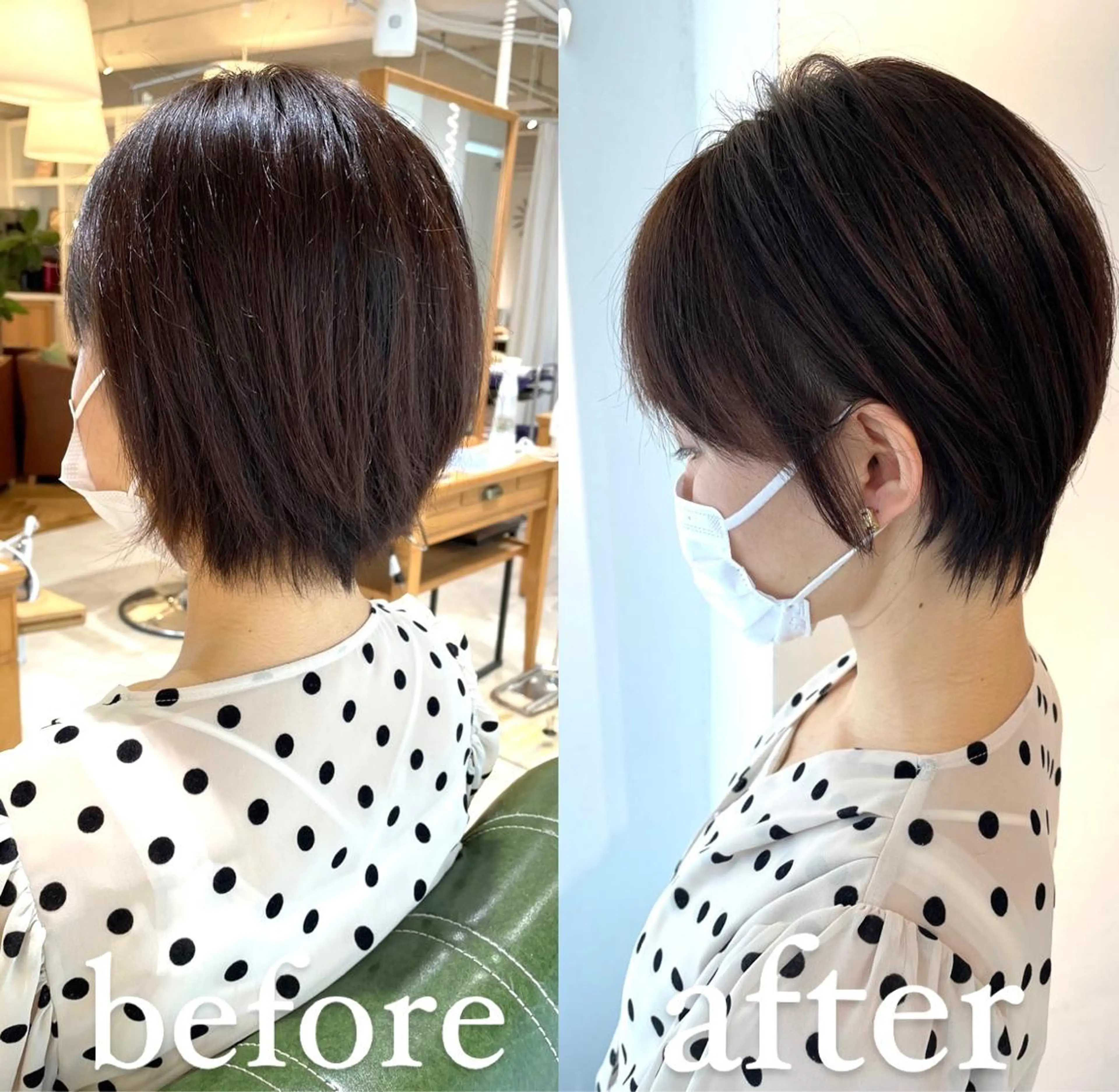 ショート ショートヘア カット トリートメント 過去一の柔髪ヘア 🌿IVYjoureのヘアスタイル