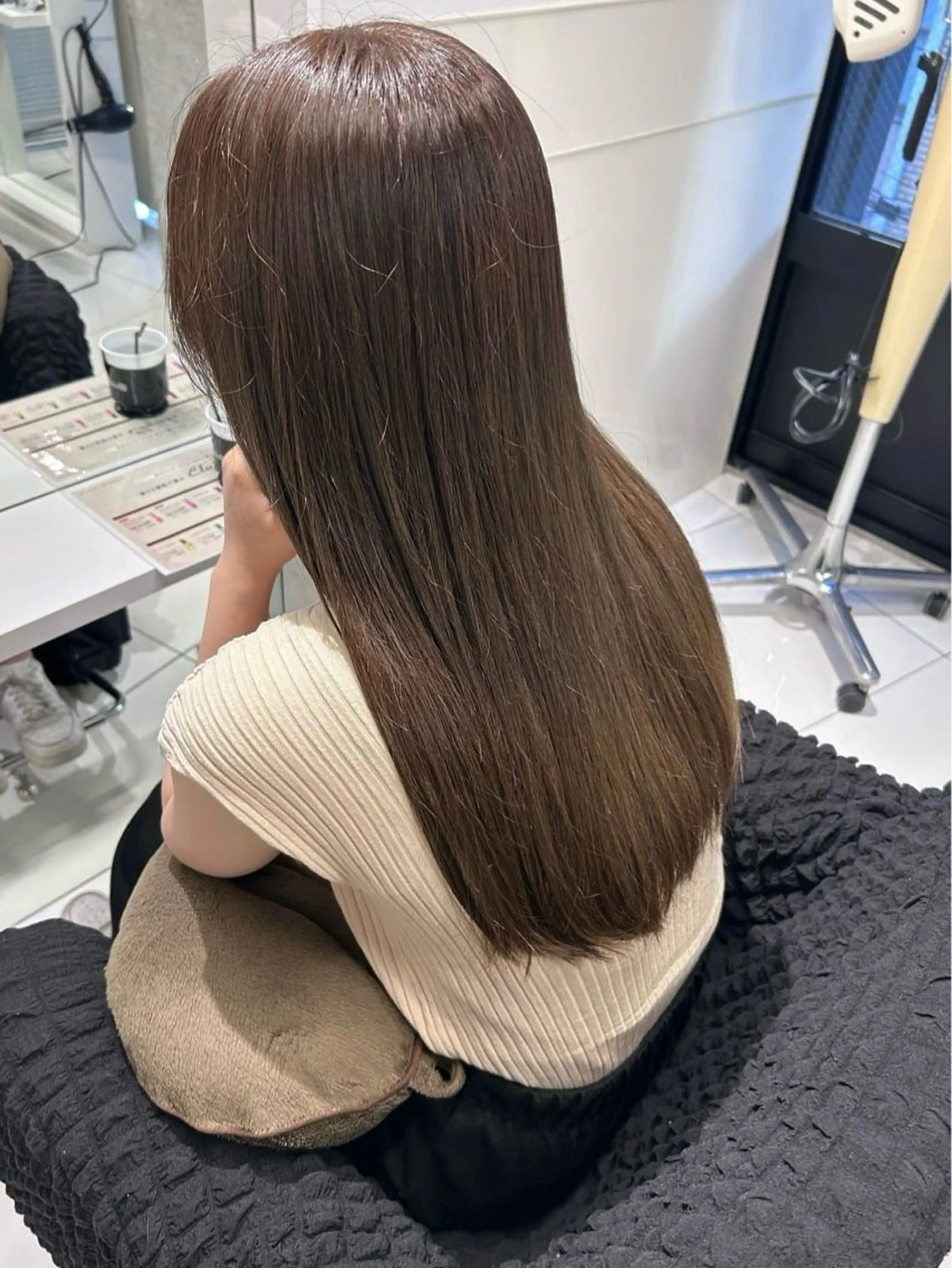 ロング カラー ボブ ロング カット ヘアカラー トリートメント shizuna/天神 /メンズ/ボブのヘアスタイル