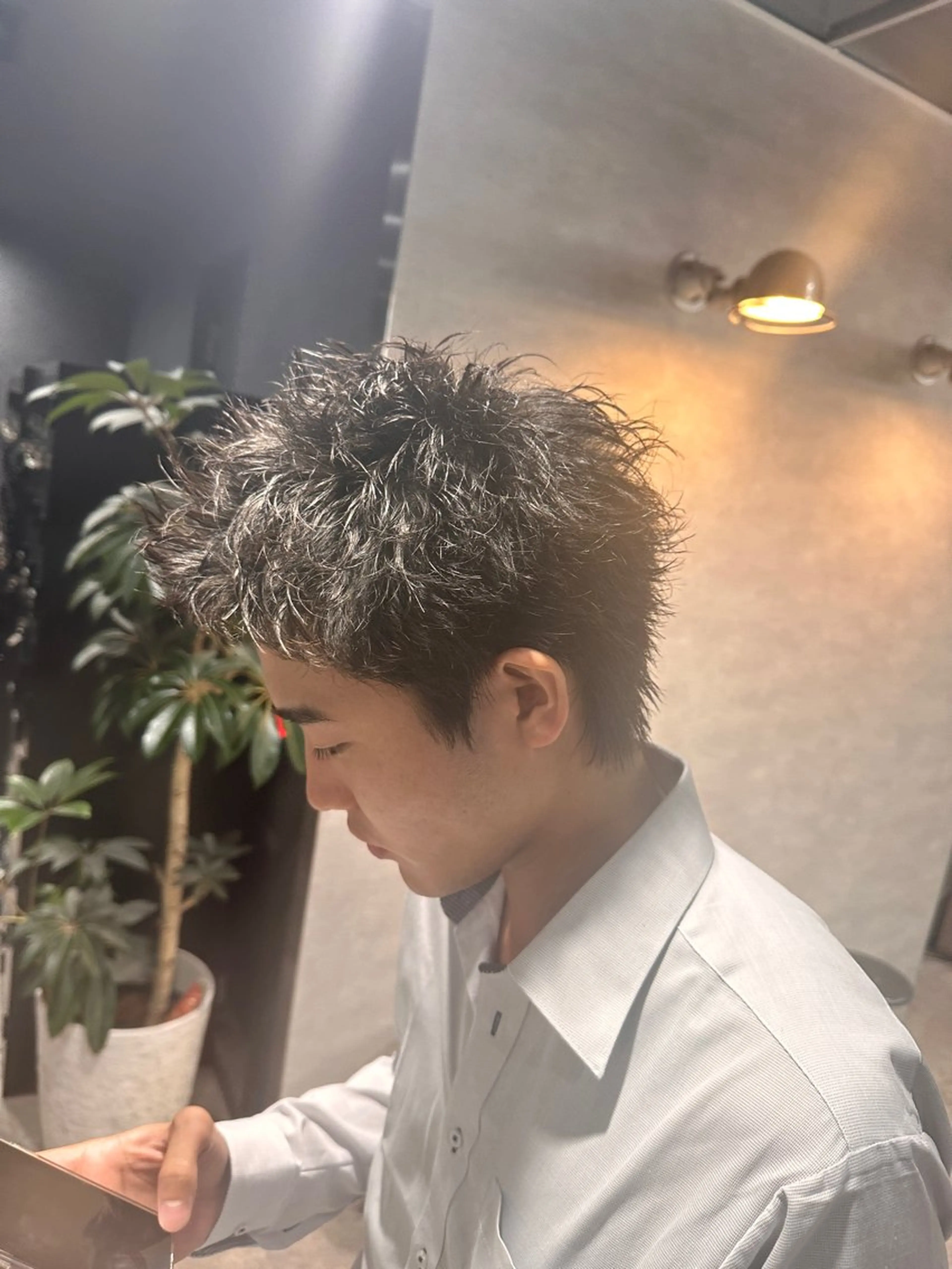 ショート パーマ メンズ 【メンズサロン】 BLUCK 横浜のヘアスタイル