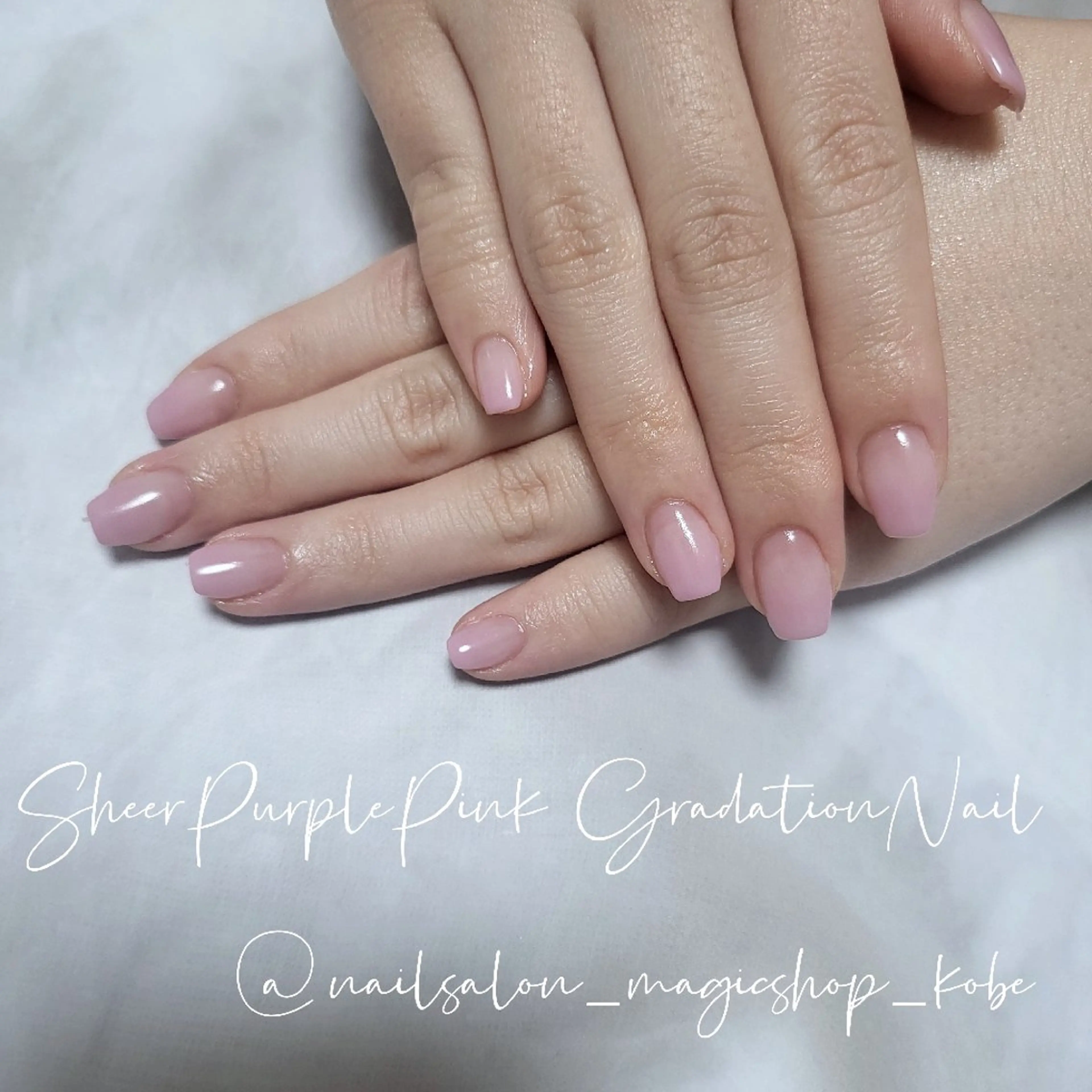 ネイル ジェルネイル グラデーション ワンカラーネイル ピンク ソフトジェル ハンドネイル Nailsalon MagicShopのネイルデザイン