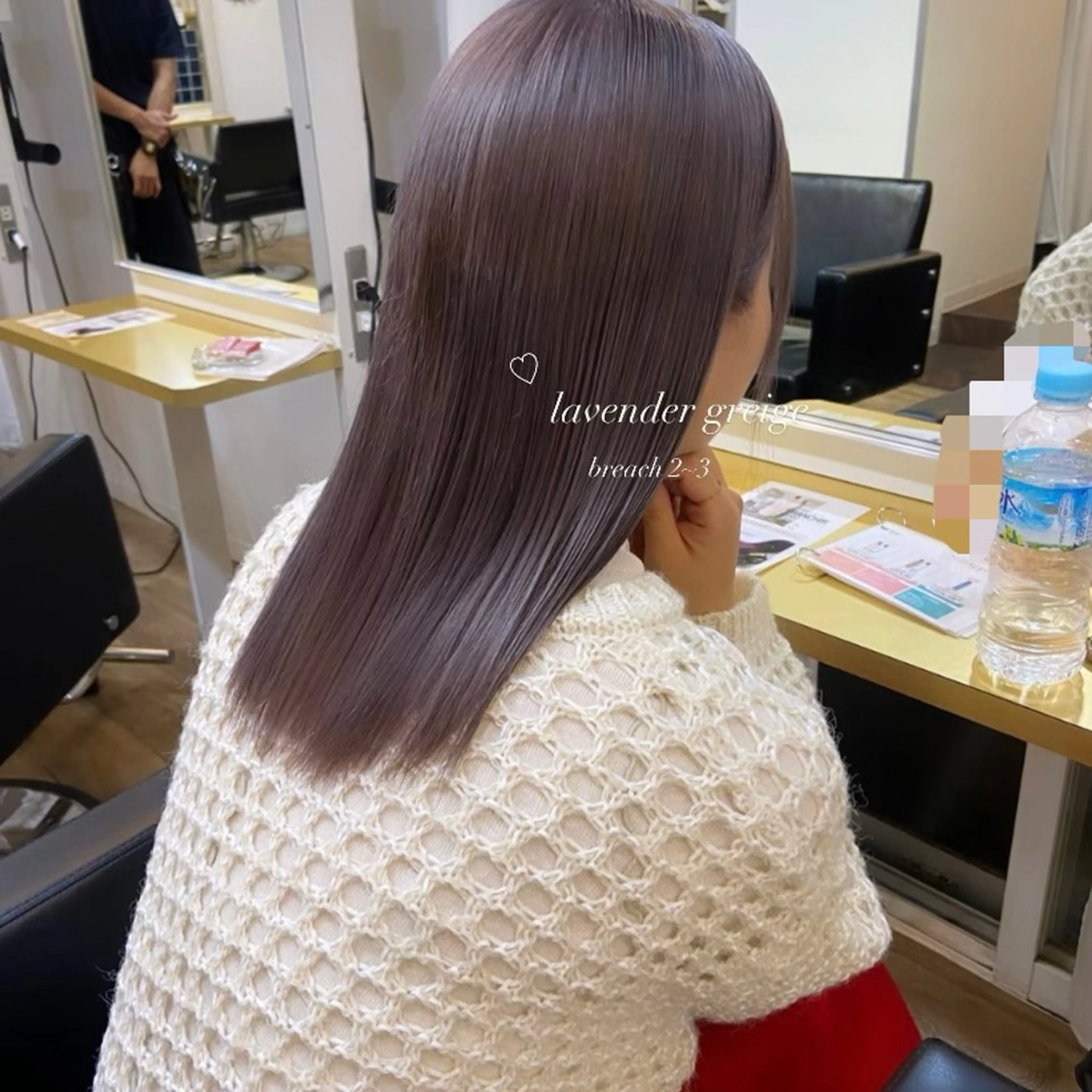 ミディアム カラー ベージュカラー ブリーチ ケアブリーチ 透明感カラー ダブルカラー mai 🎀 / 梅田美容室のヘアスタイル