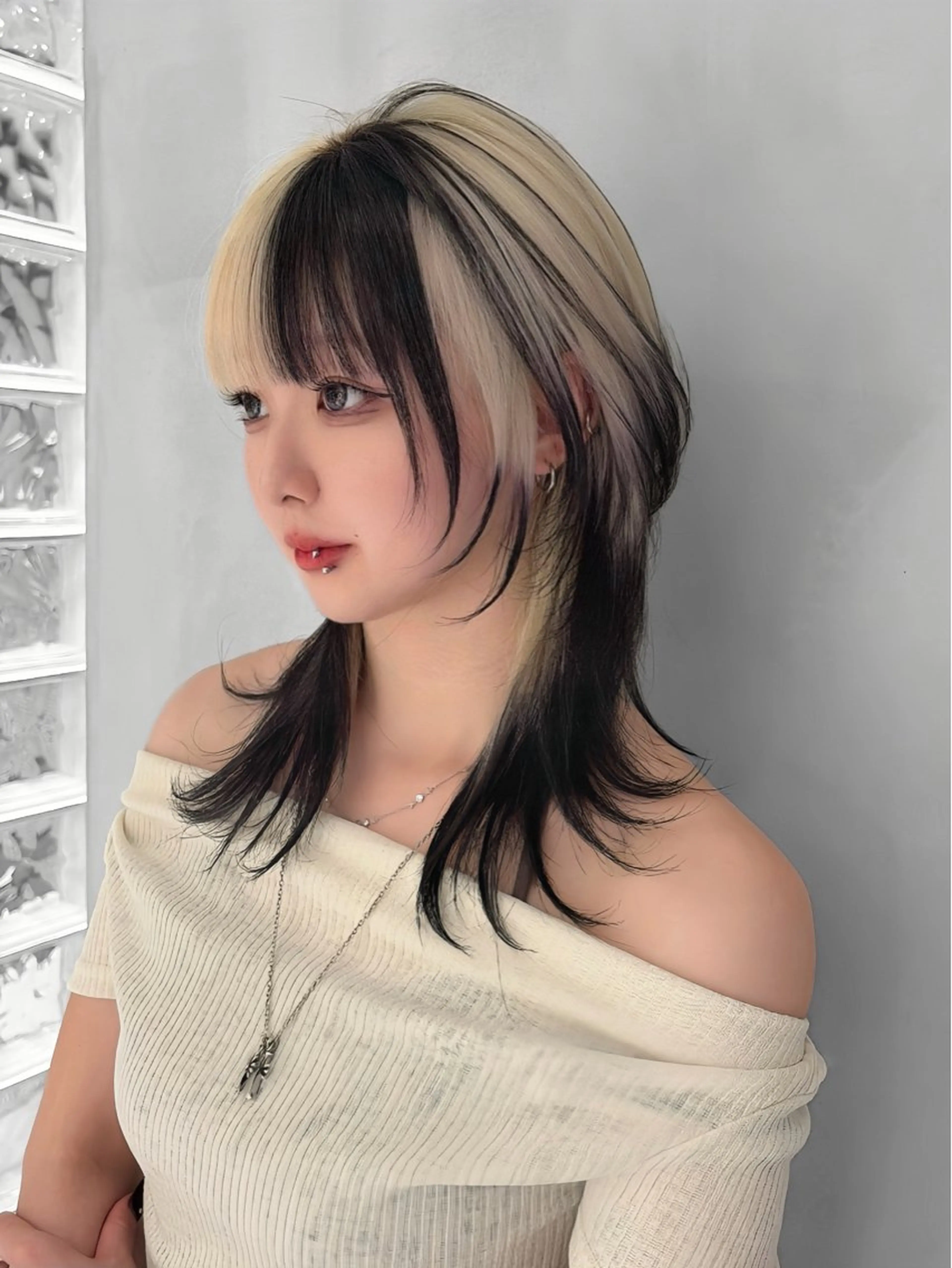 ミディアム ミディアムレイヤー ハッシュカット レイヤーカット カット ヘアカラー トリートメント 🥇KEN /レイヤー/艶カラーのヘアスタイル