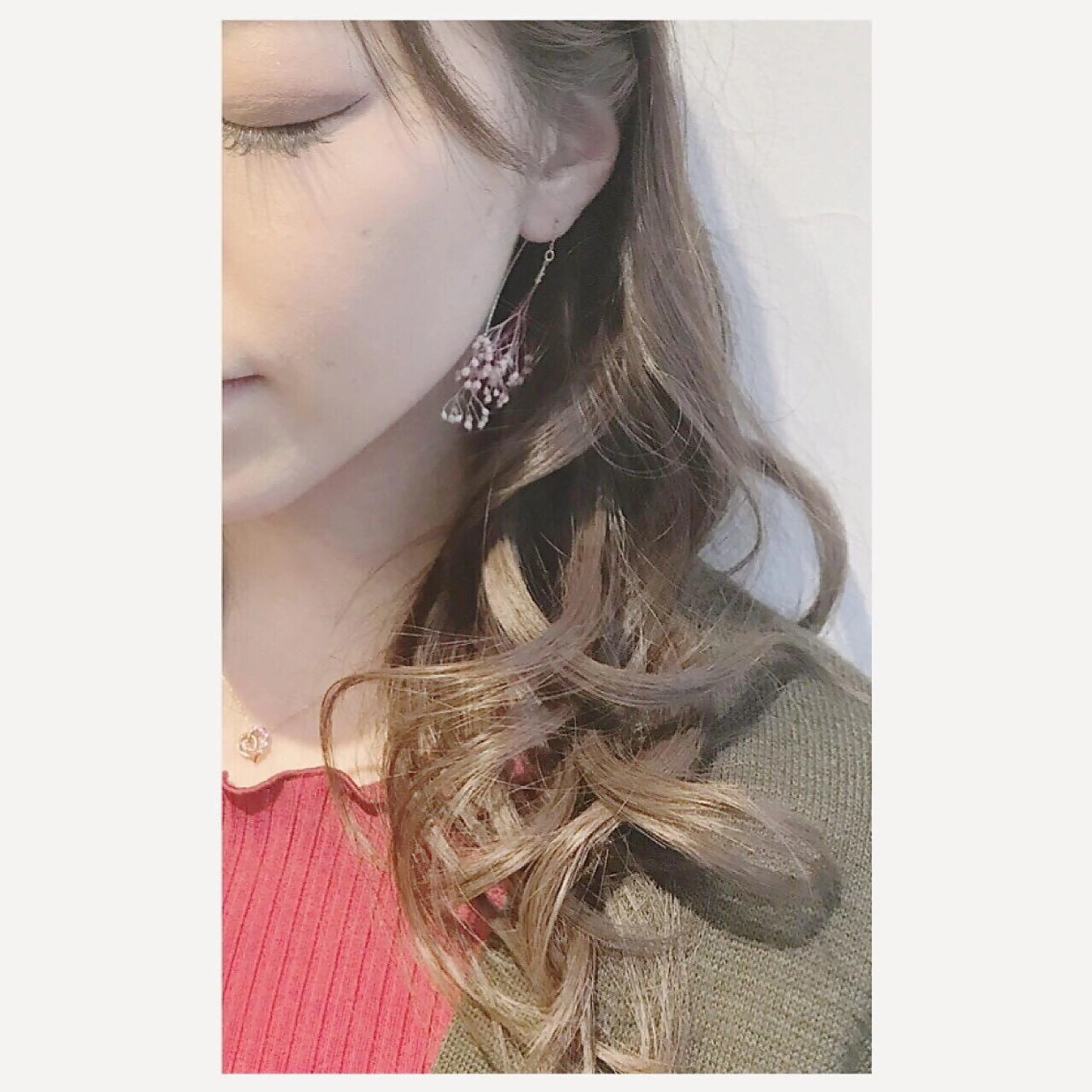 セミロング カラー パーマ Hair esthe HAAAT 東口店のヘアスタイル