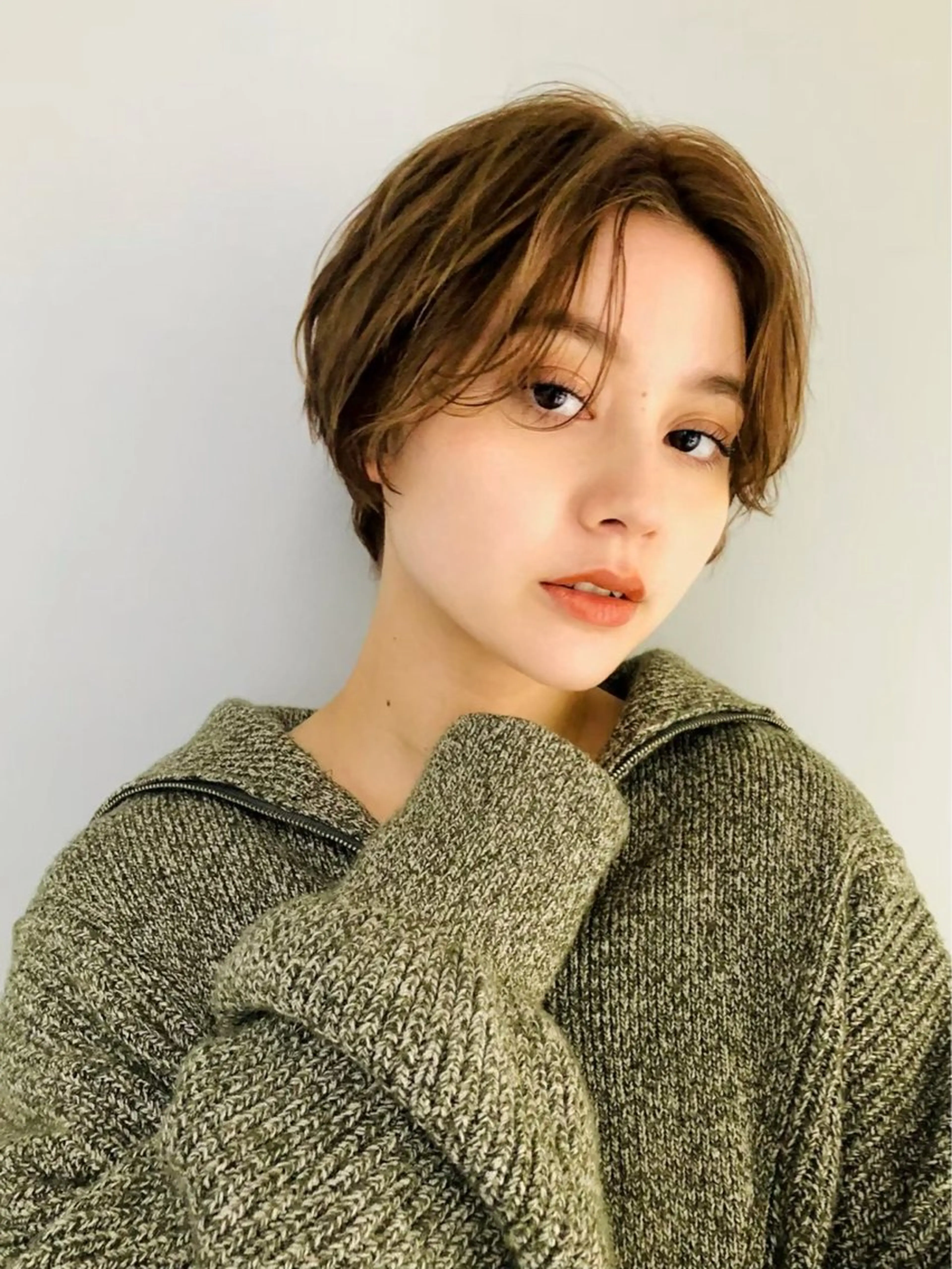 ショート カラー パーマ カット ヘアカラー ANDREY 表参道 ショート×髪質改善のヘアスタイル