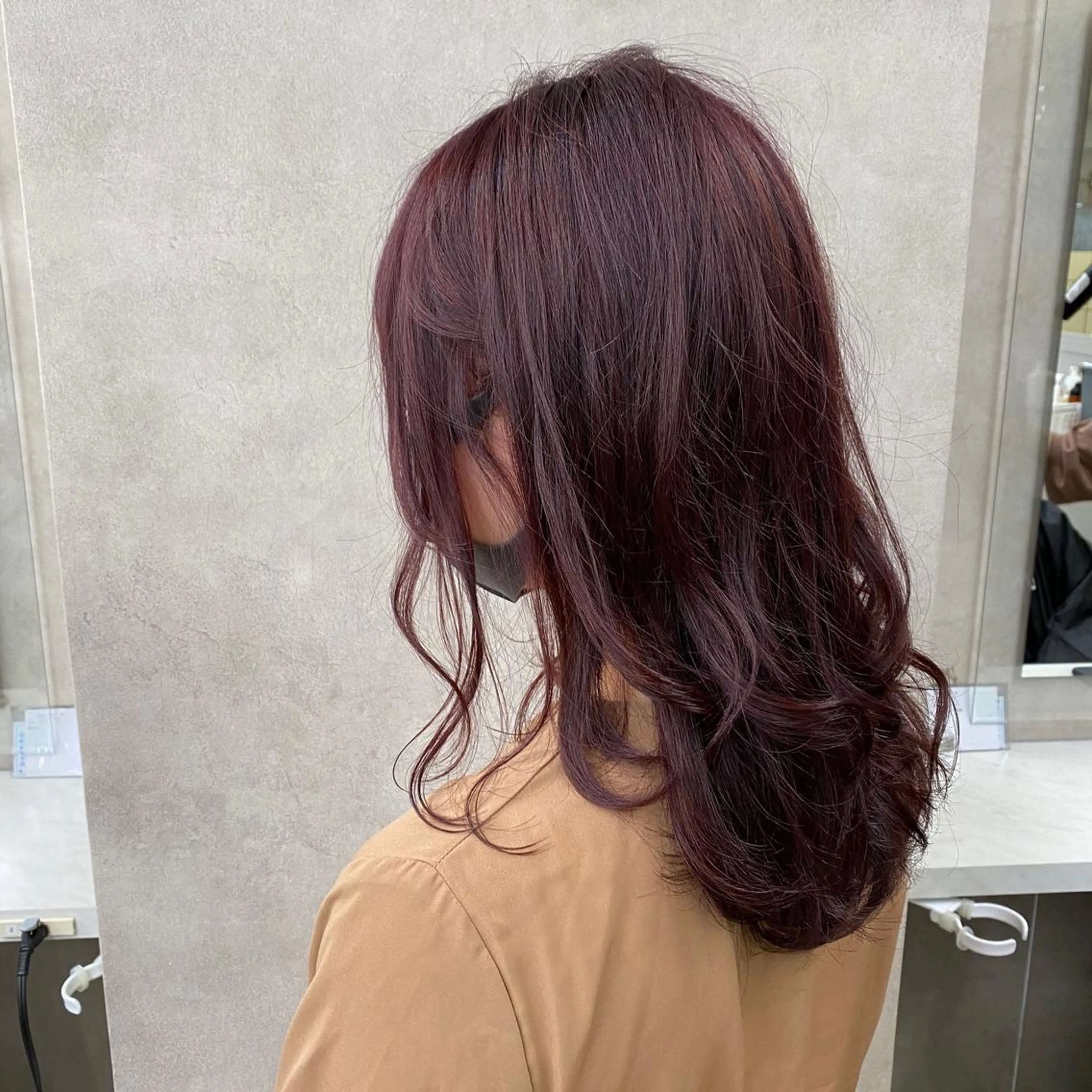 ミディアム 韓国風ベージュ🤎 赤みなし🌿横浜🤎のヘアスタイル