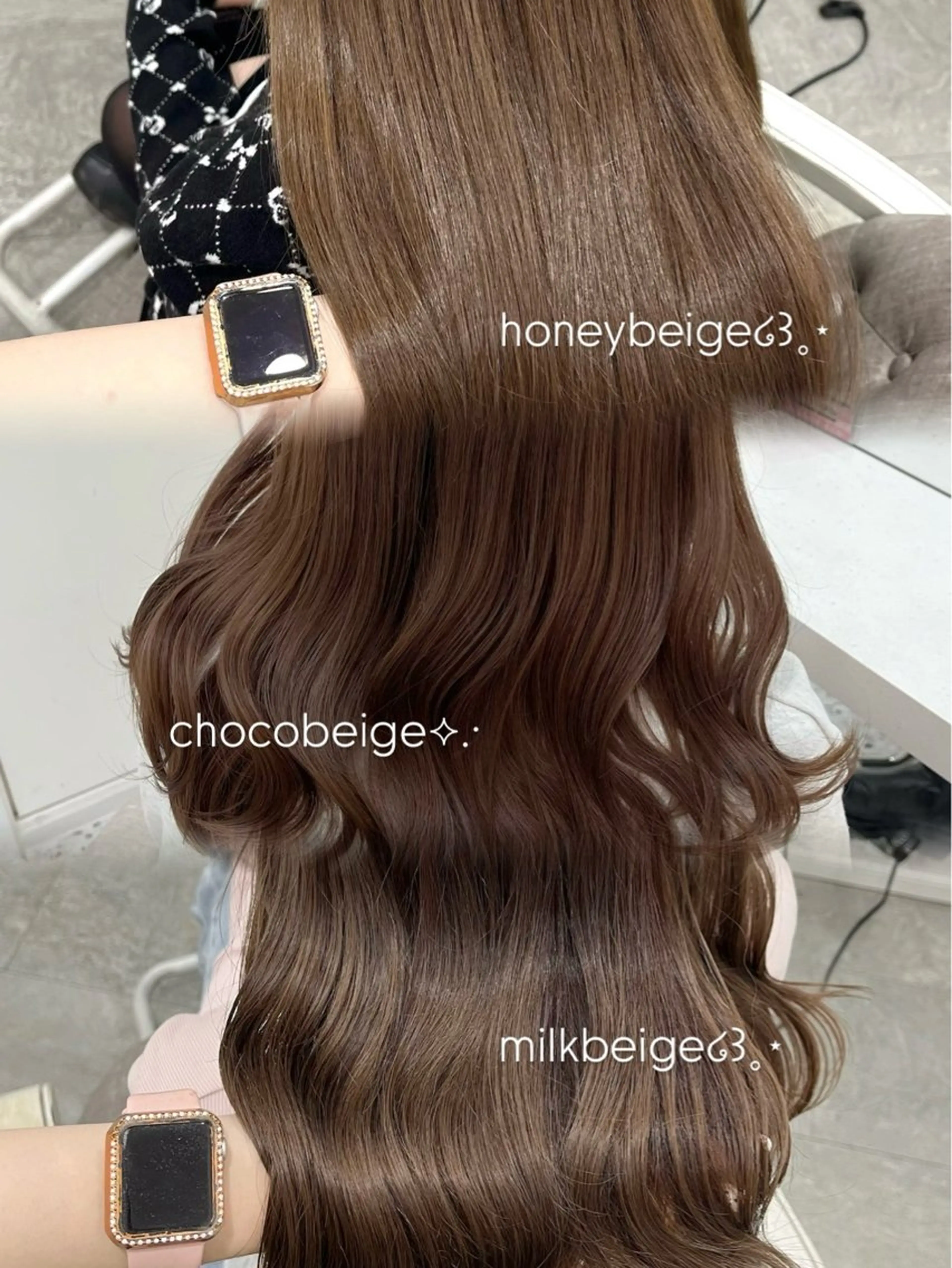 ロング カラー 新井 凪のヘアスタイル