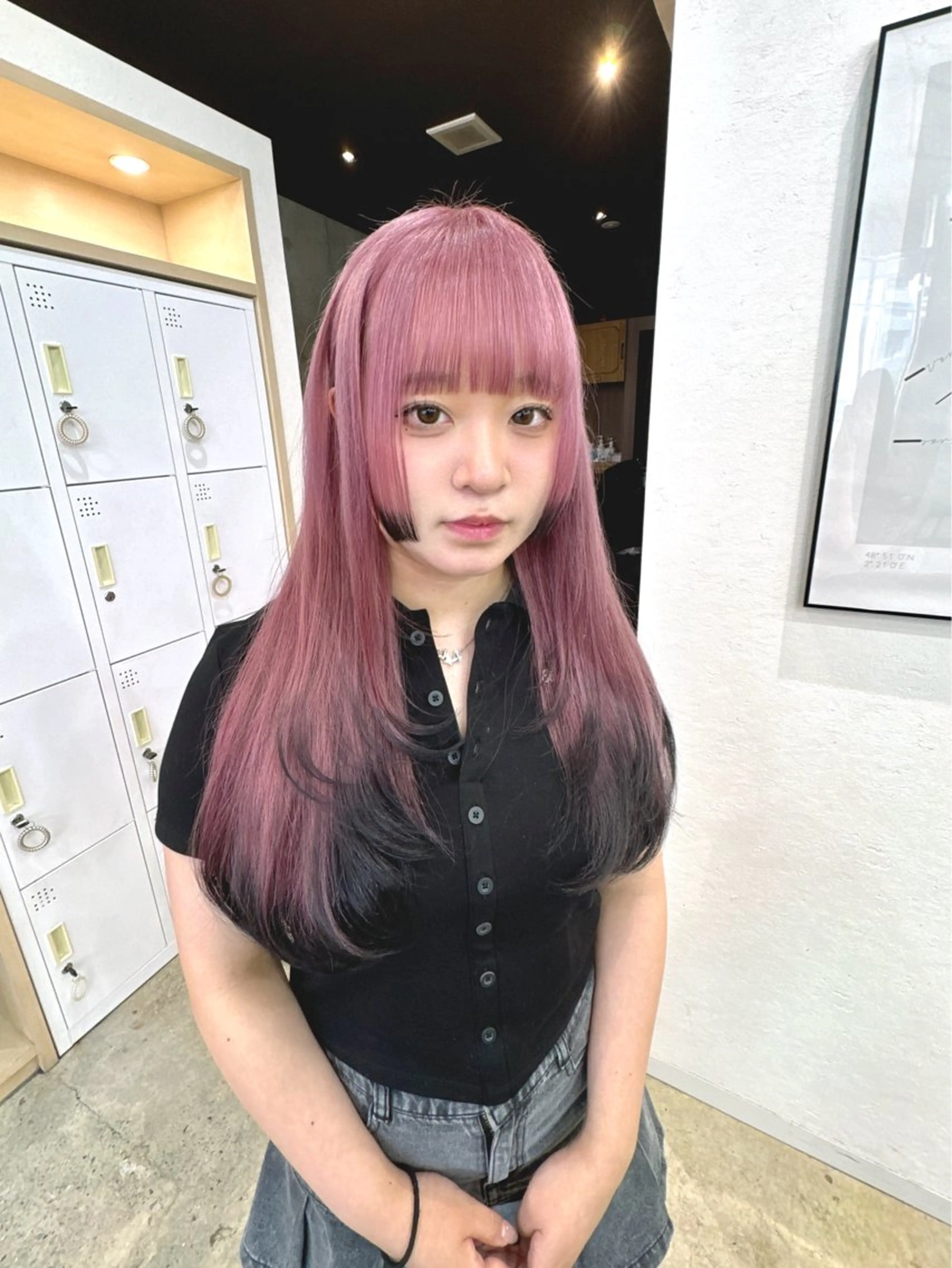 ロング カラー ヘアアレンジ カット ヘアカラー トリートメント ♡韓国風ヘア 🐈♡MIHOのヘアスタイル