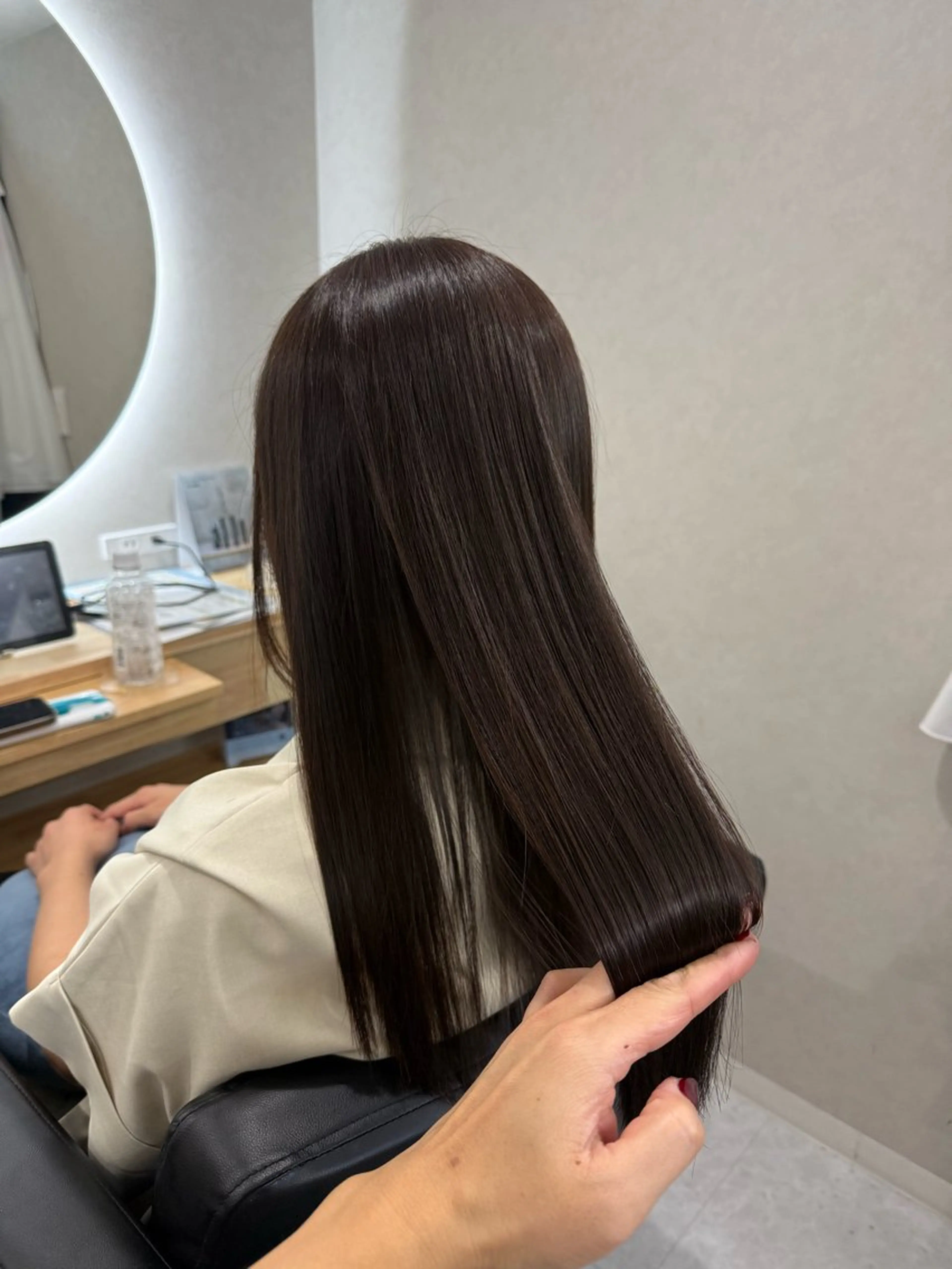 セミロング カット 縮毛矯正 トリートメント ヘッドスパ 髪質改善&Spa fee南越谷2号店所属・髪質改善/南越谷/ 山岸彩夏のヘアスタイル