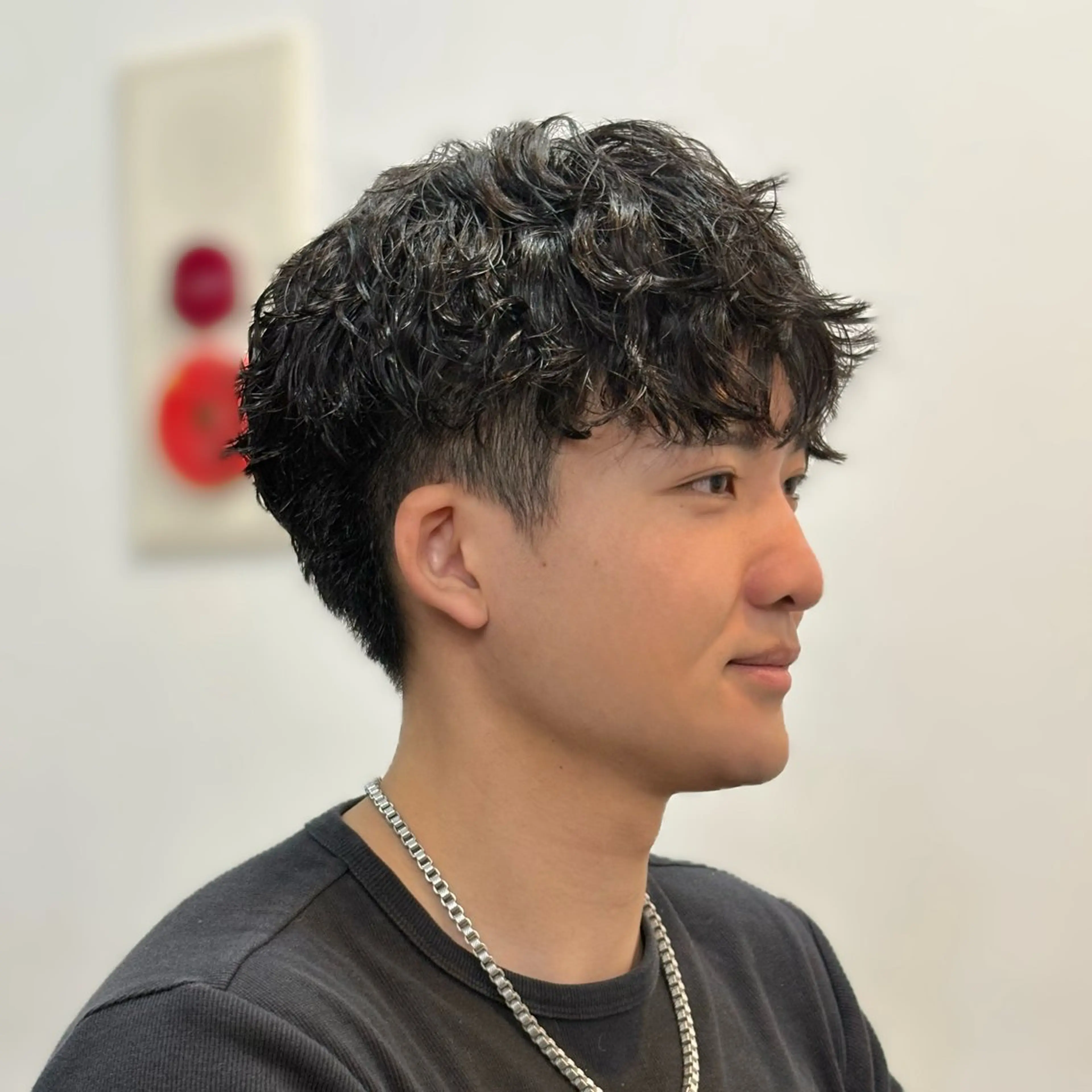 パーマ メンズ カット パーマ トリートメント メンズ特化×女性 施術◎清水 真之介のヘアスタイル