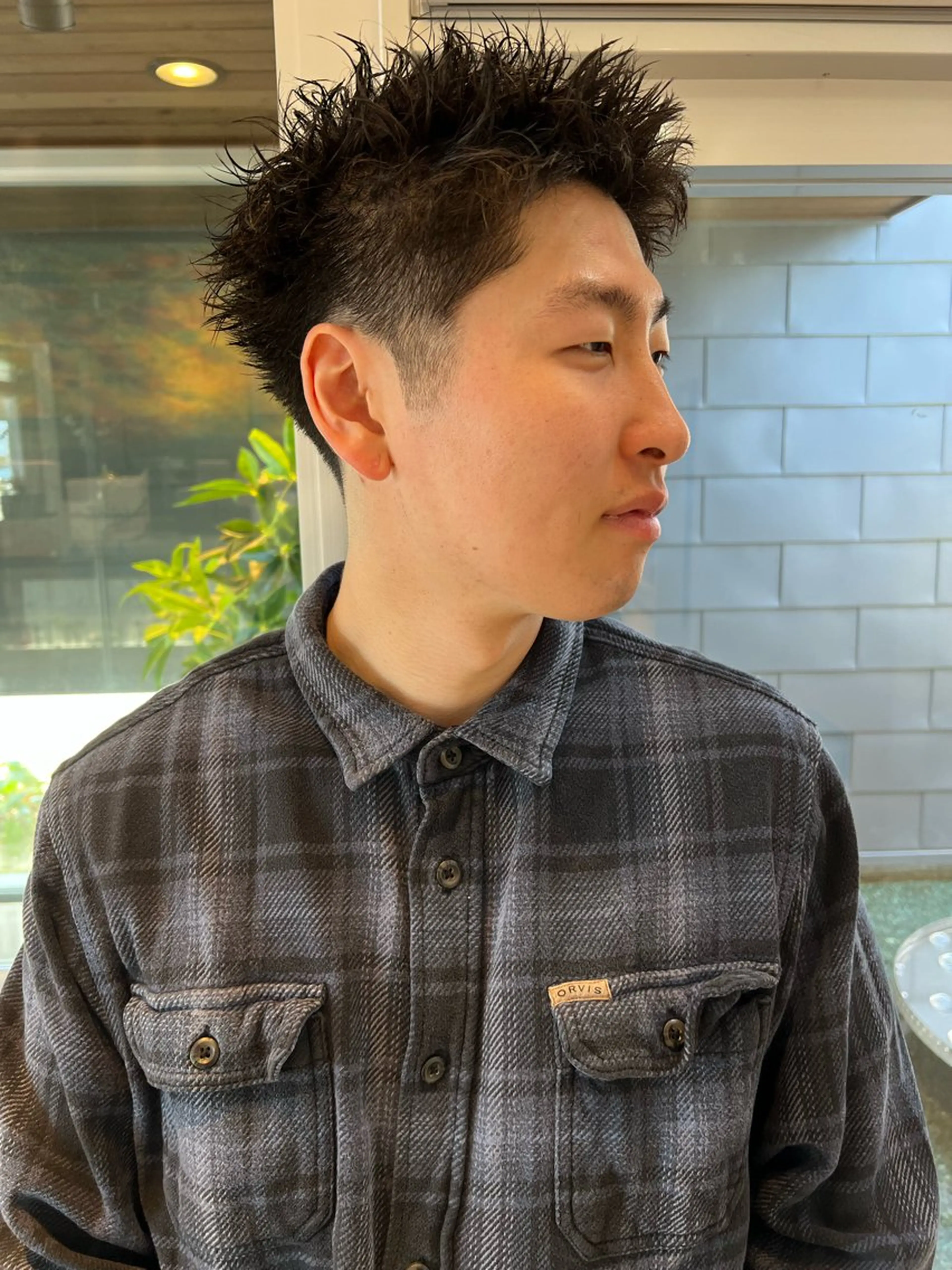 ショート パーマ メンズ 宮本丈也/金沢美容室 /理美容/パーマのヘアスタイル