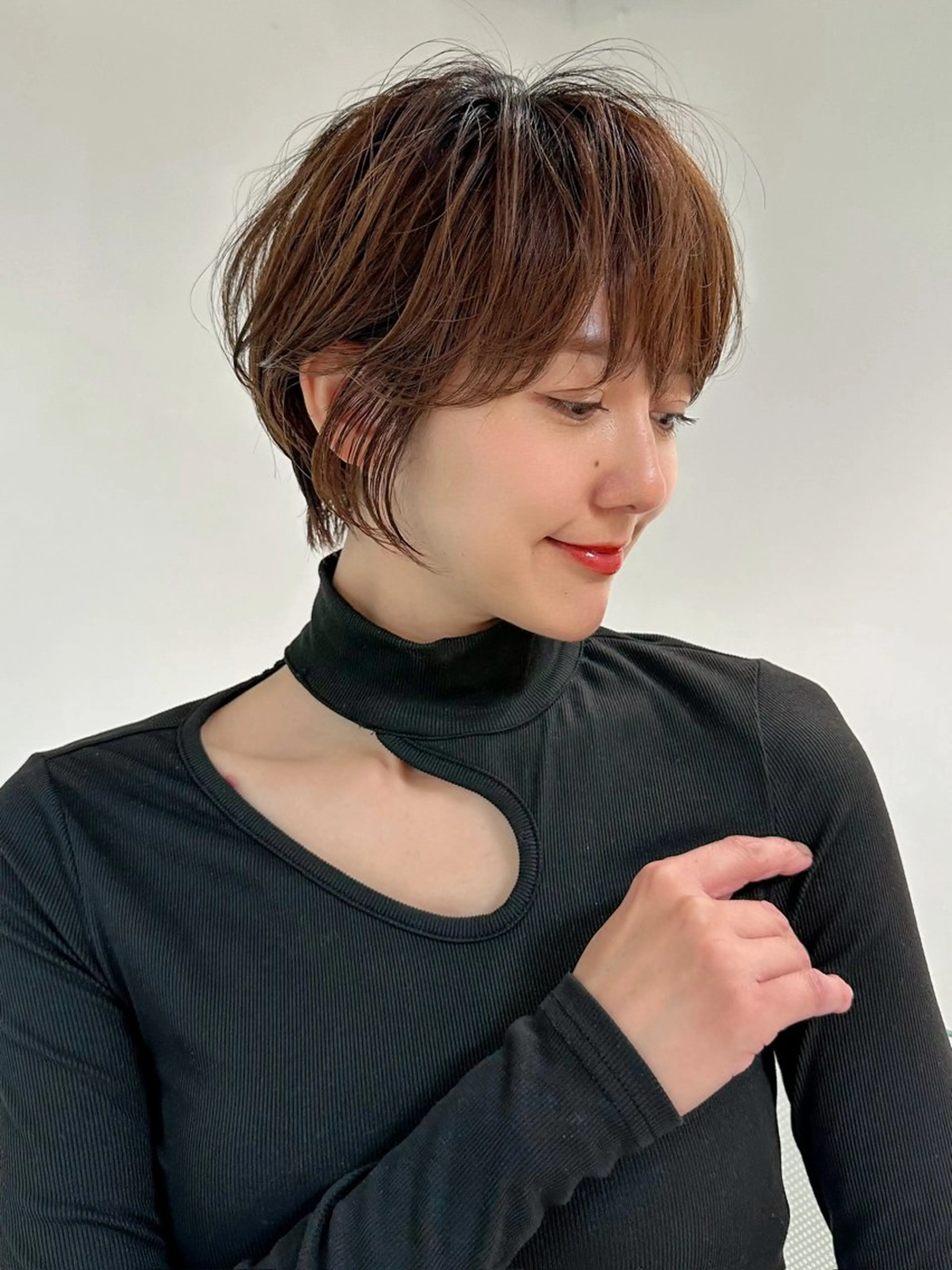 ショート ショートヘア 小顔カット カット ヘアカラー トリートメント ヘッドスパ taiga ショート /レイヤー/矯正🌈のヘアスタイル