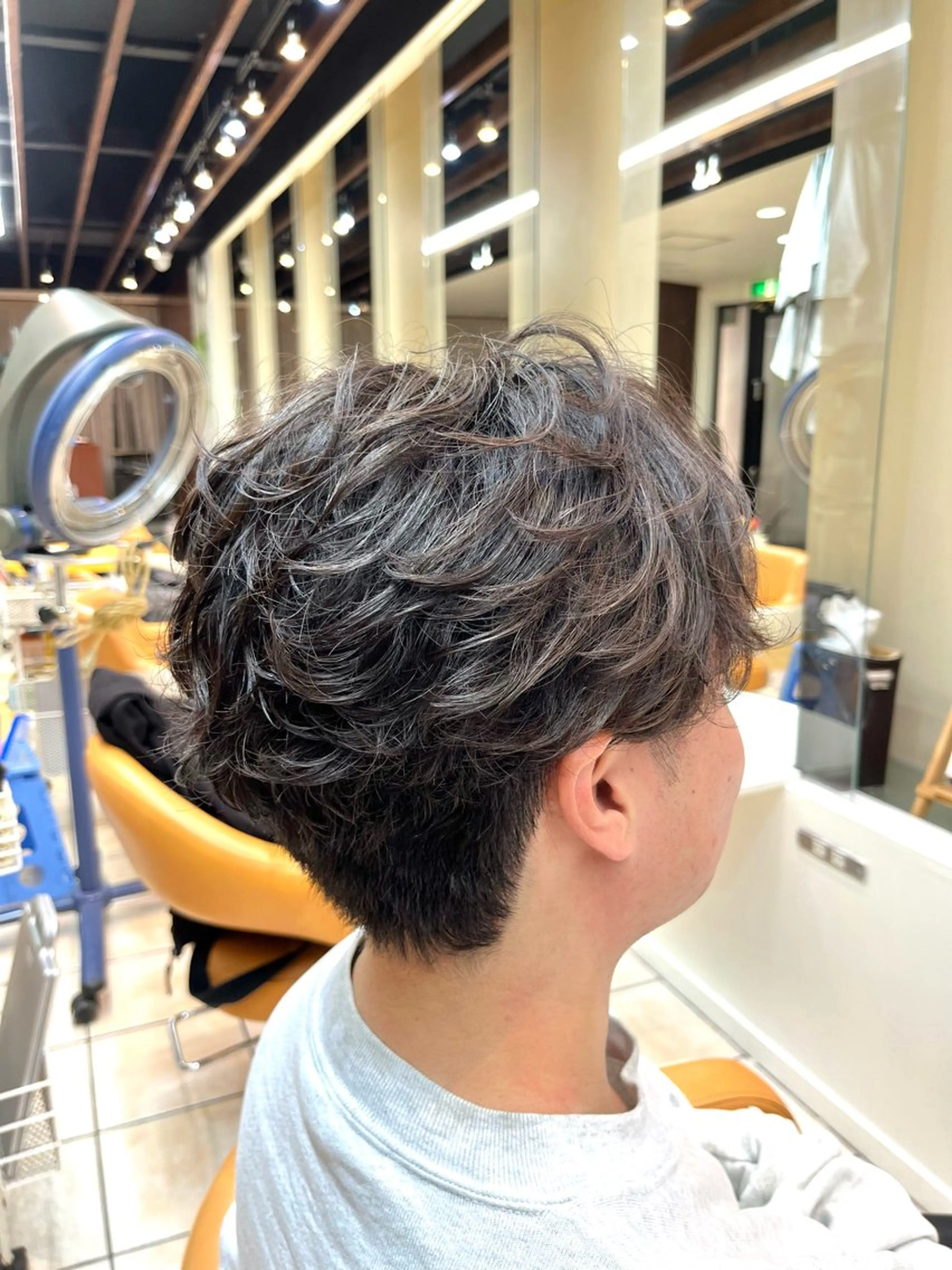 ショート パーマ メンズ フェザーパーマ メンズパーマ カット パーマ メンズ特化/パーマ/ 髪質改善　高野奨馬のヘアスタイル