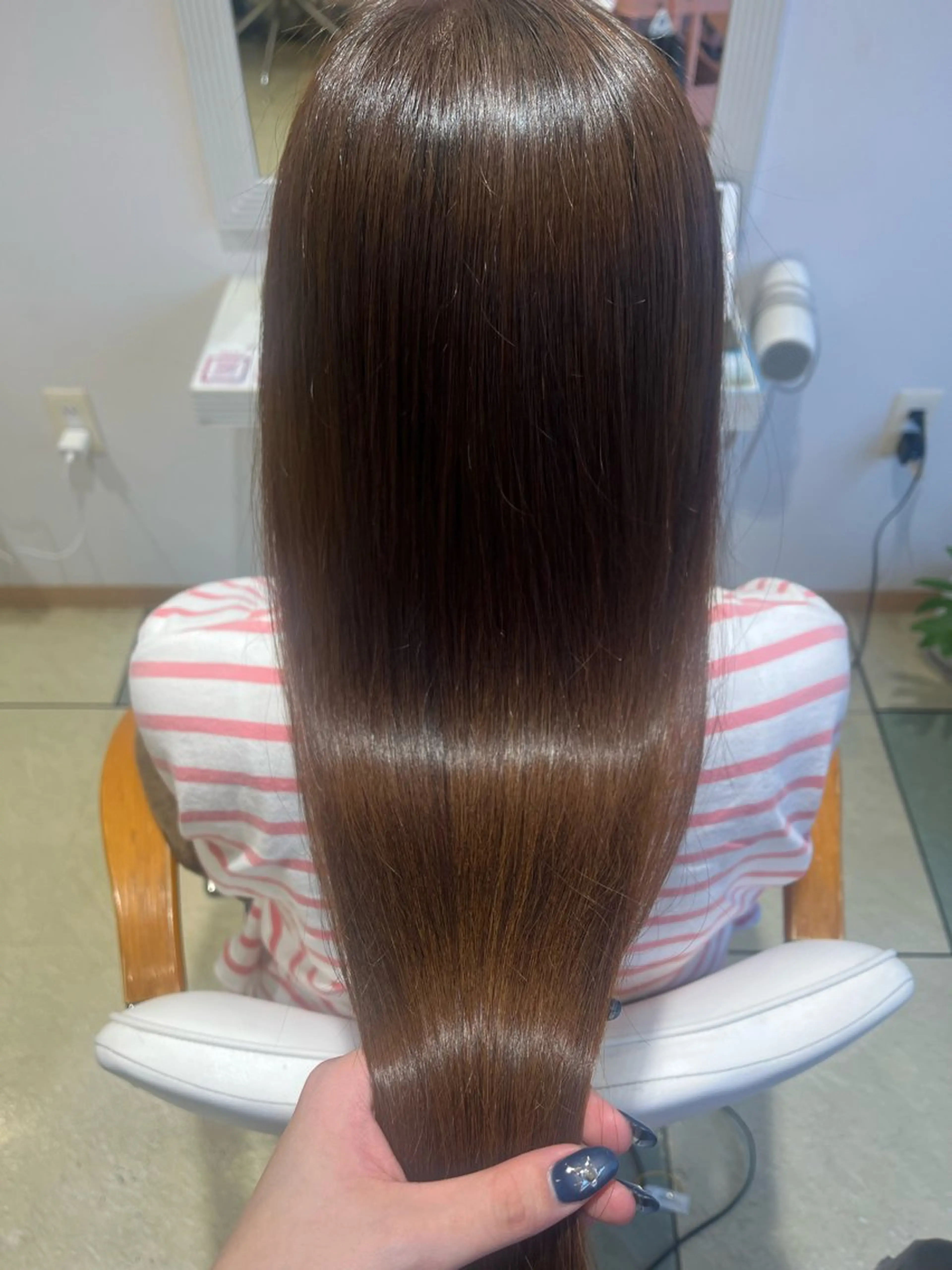 ロング カラー カット ヘアカラー トリートメント ベージュカラー⌇﻿ くびれヘア.𐙚心音のヘアスタイル