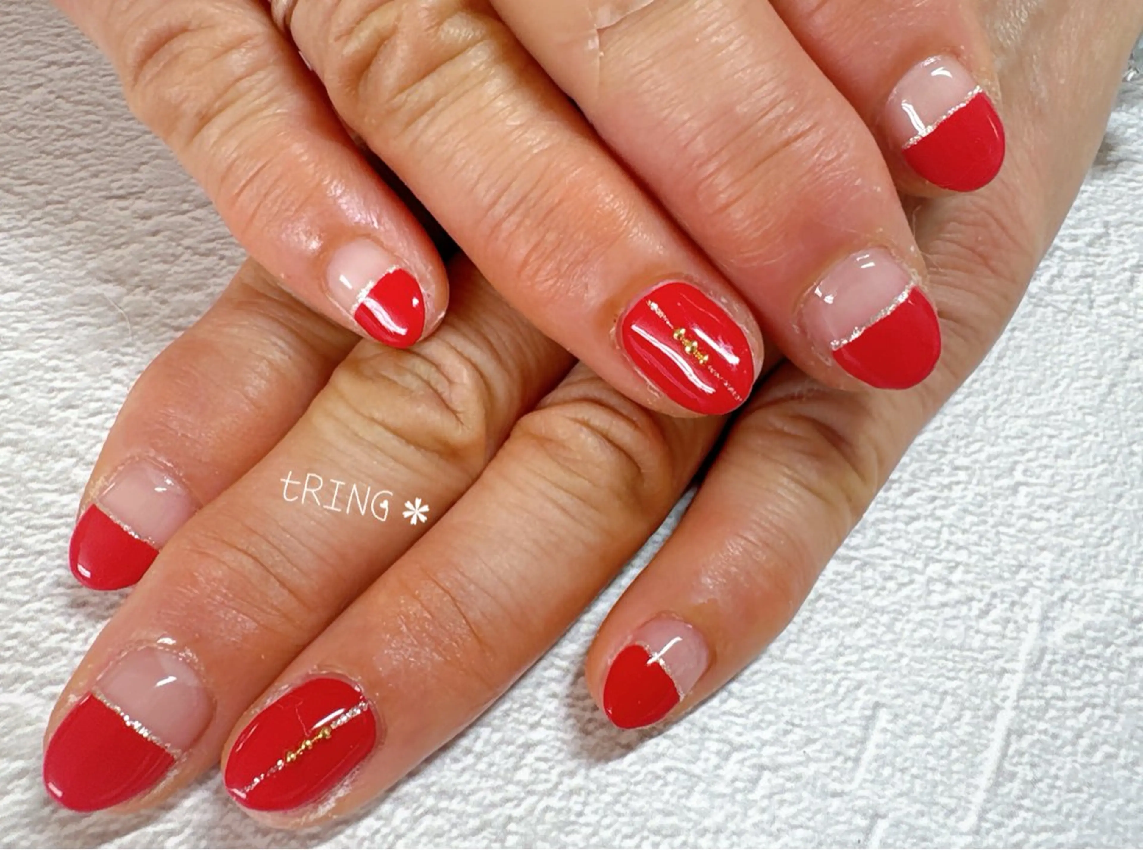 ネイル ハンドネイル tRING＊ しいの木台のネイルデザイン