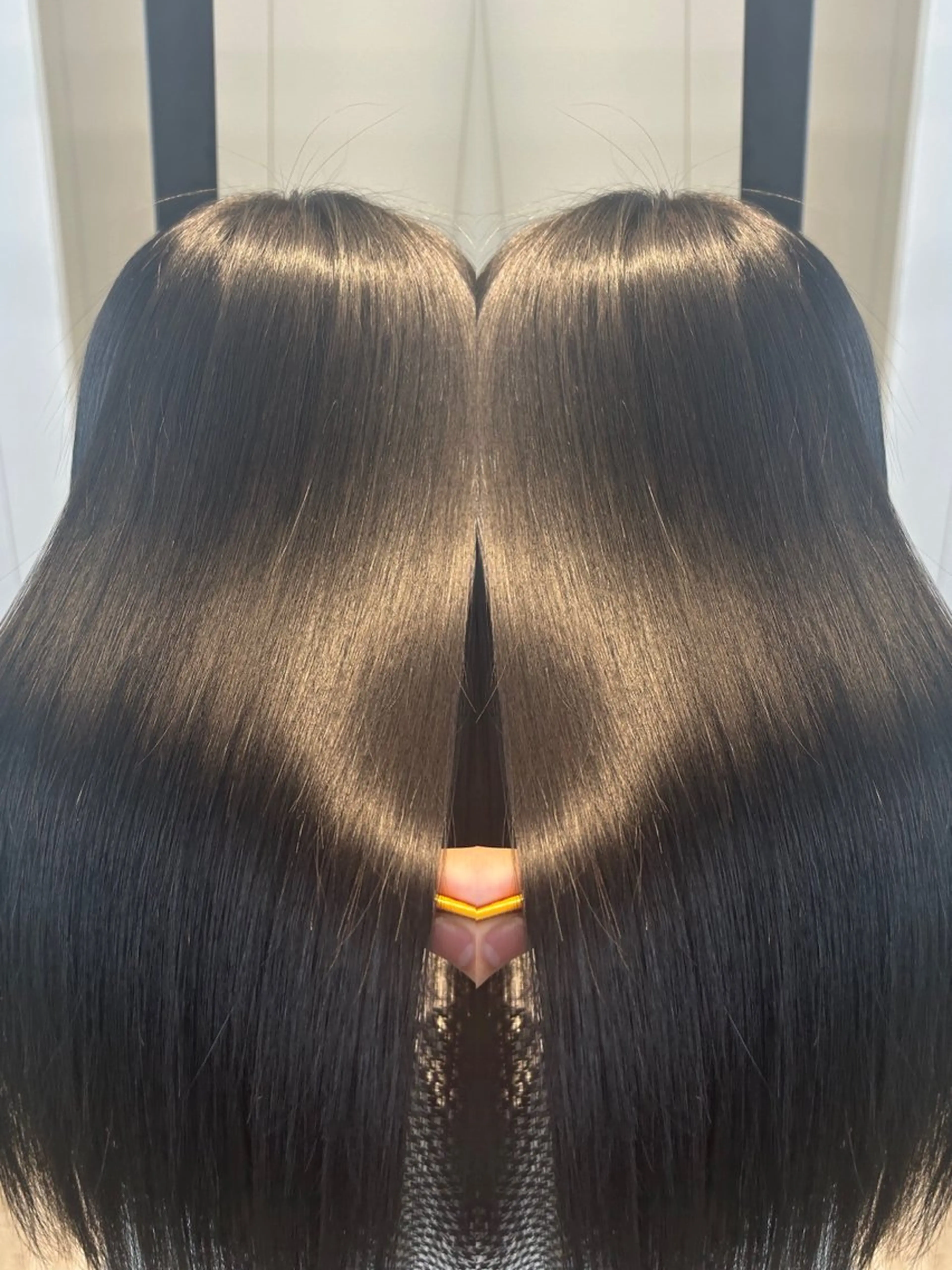 セミロング カラー 髪質改善 縮毛矯正 トリートメント dx share salon 渋谷所属・髪質改善ヘアエステ Soruhaのヘアスタイル