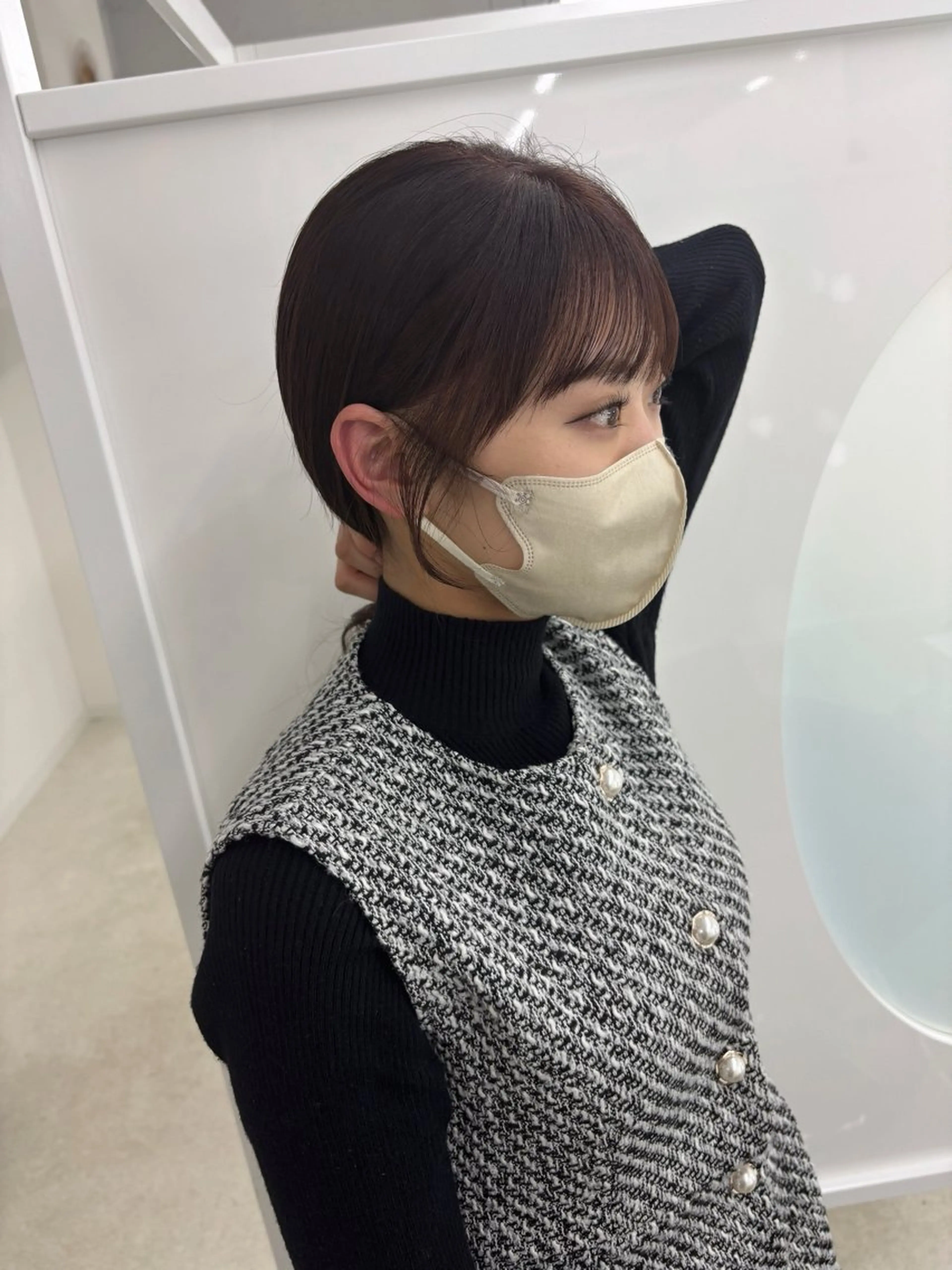 ミディアム カラー カット ヘアカラー 冨木 雄斗のヘアスタイル