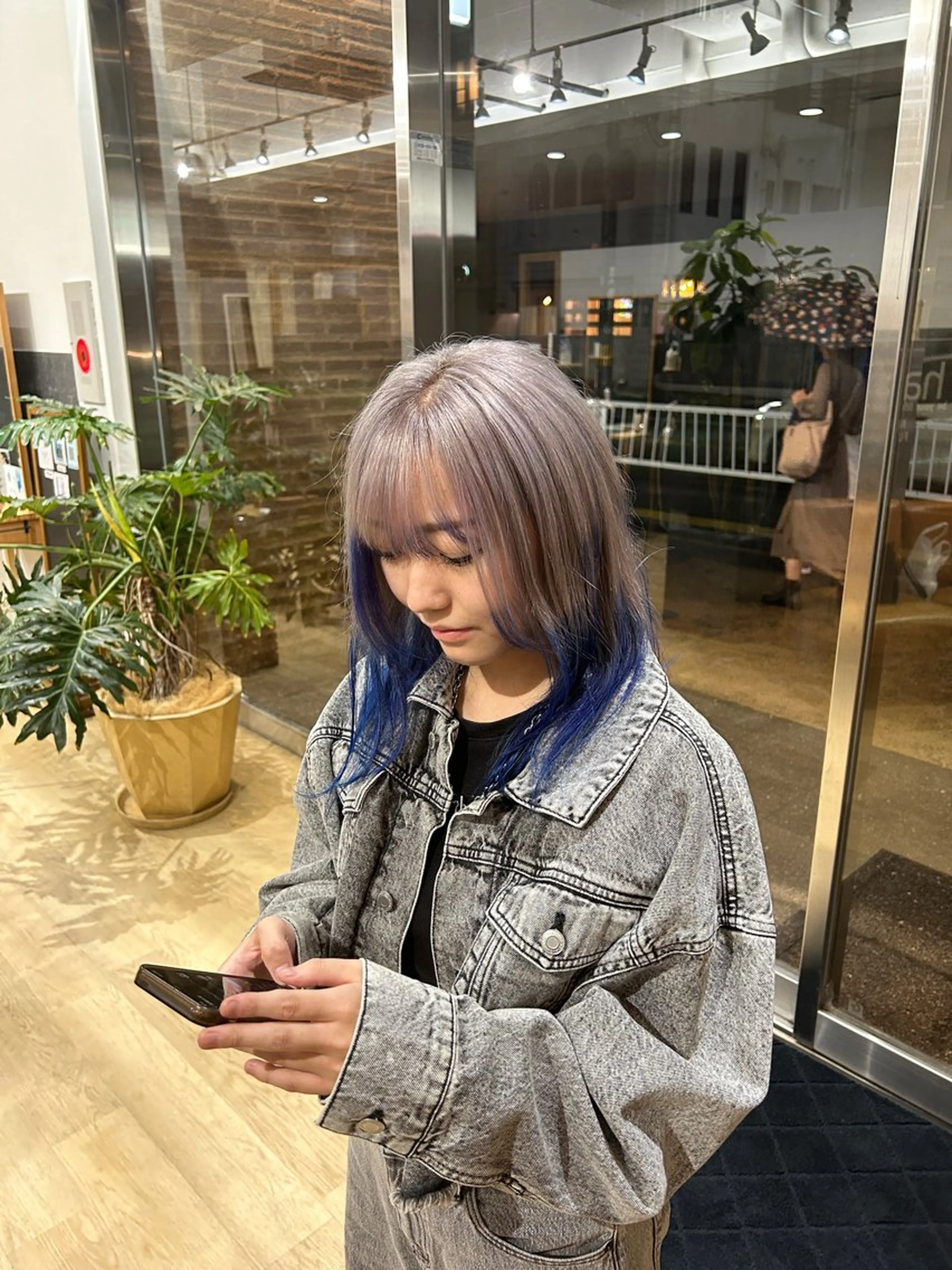 セミロング ヘアカラー OPS  hair 西新店所属・藤本 航大のヘアスタイル