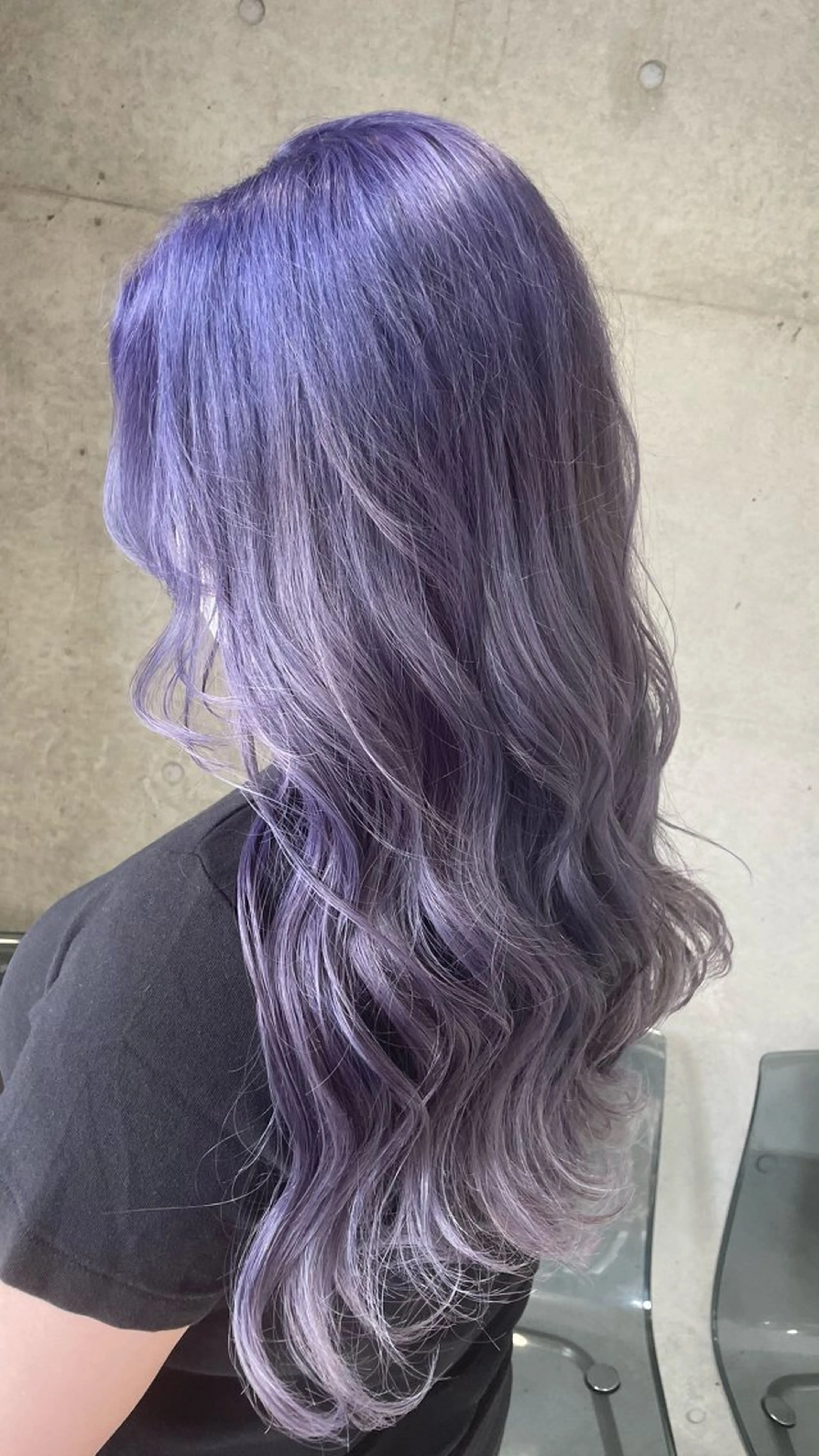 ロング カラー アッシュ 透明感カラー ラベンダーカラー ラベンダーアッシュ ヘアカラー トリートメント acero + hair&eyelash 幸手店【アチェロ】所属・ハイライトハイトーン 💖MOMOKAのヘアスタイル