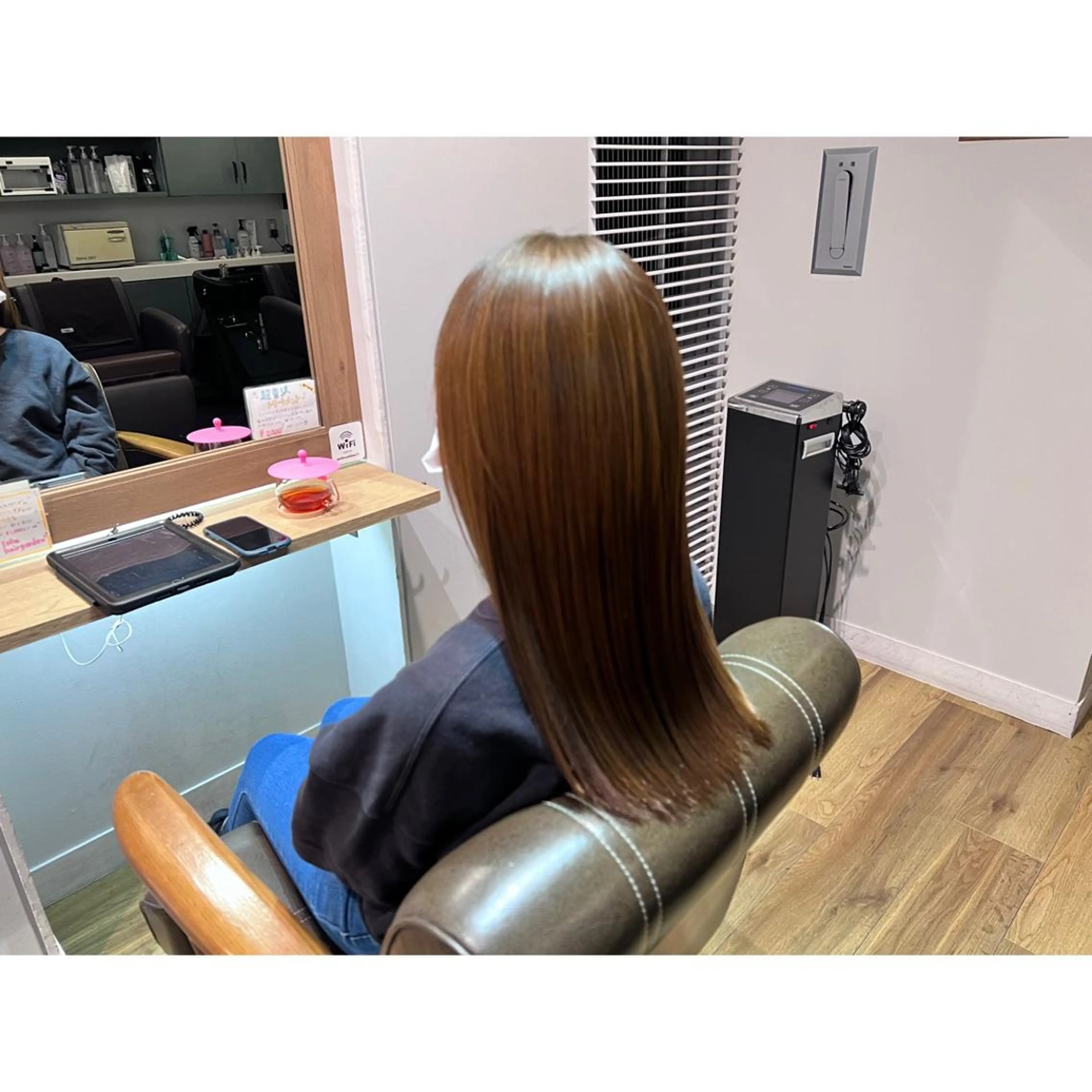 ロング カラー 髪質改善 トリートメント ツキダテ ユイのヘアスタイル