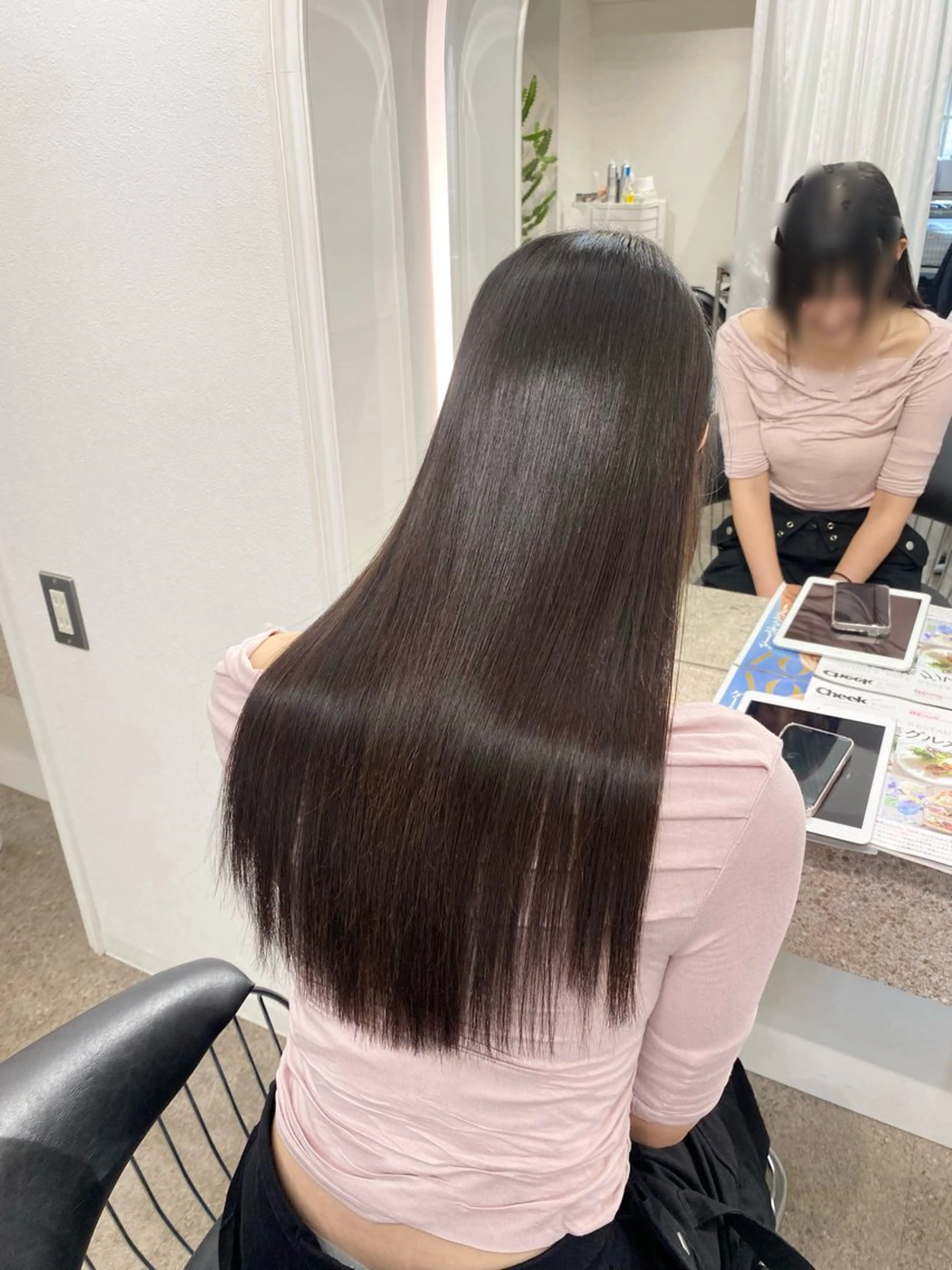 ロング パーマ 髪質改善 韓国風ヘア ストレートパーマ 名古屋/髪質改善 /ミサトのヘアスタイル