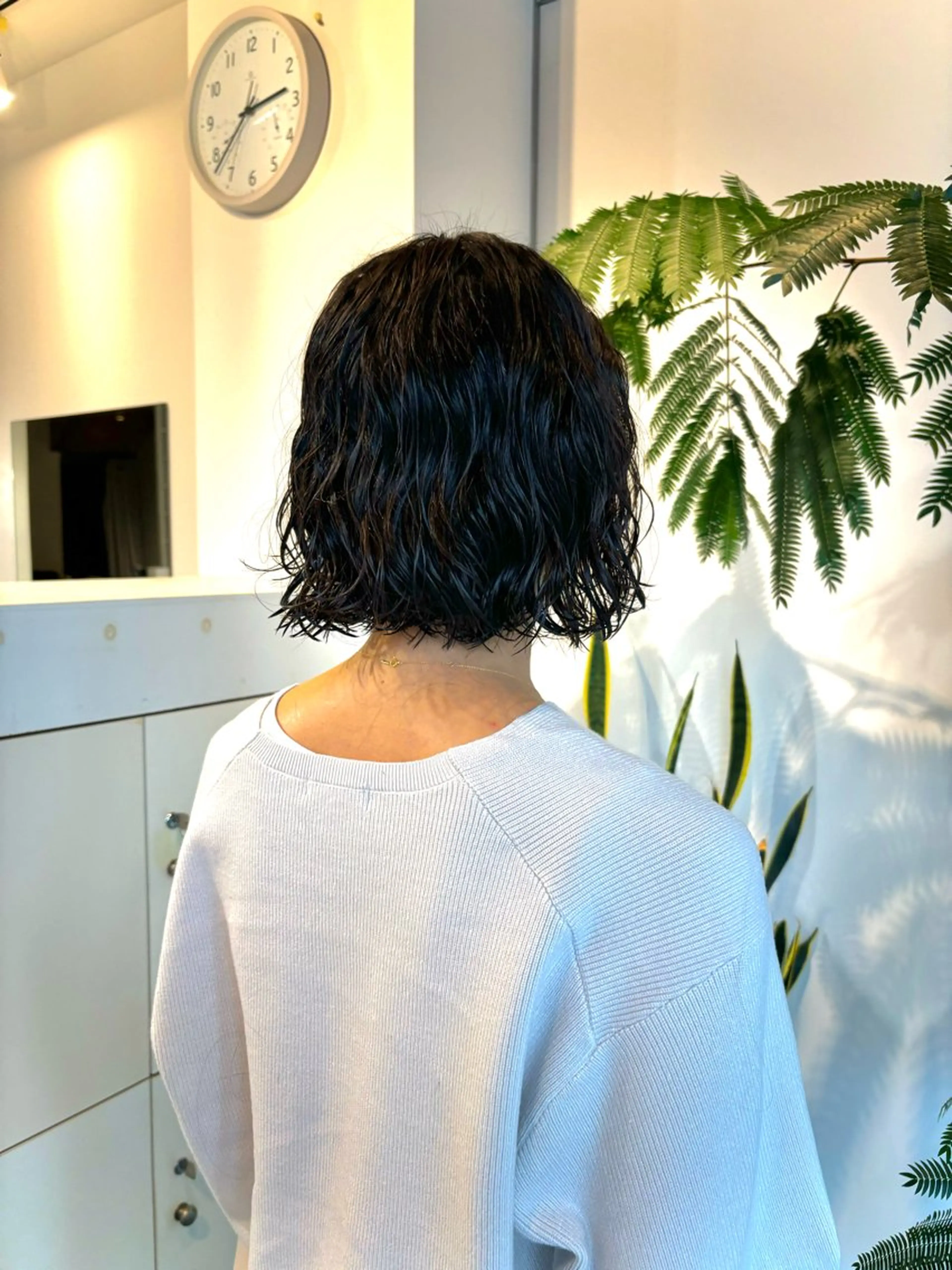 ミディアム パーマ ミディアムパーマ ボブ カット パーマ 悩みを解決💫似合せ RENのヘアスタイル