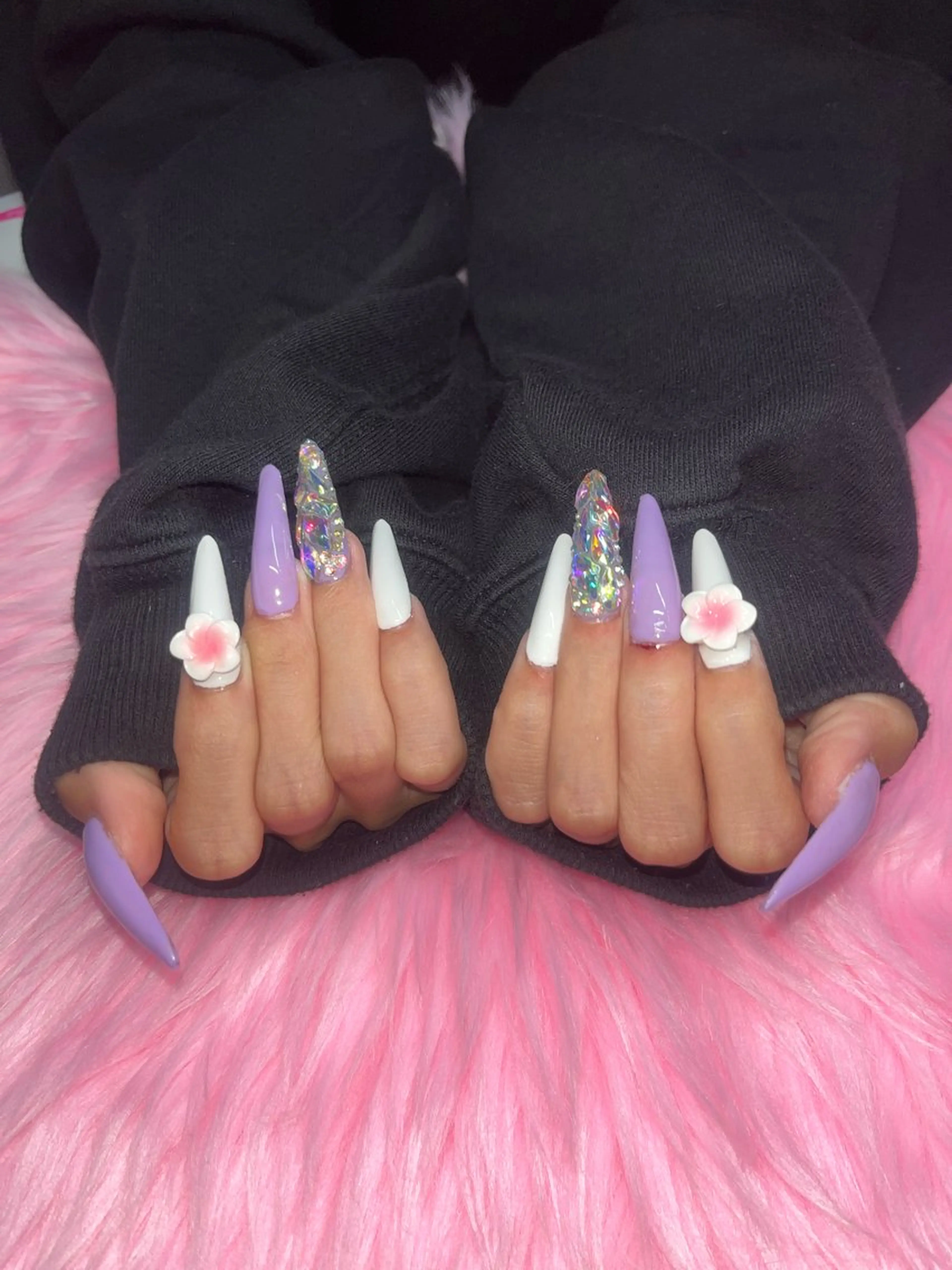 チップスカルプ💅4本アート💜の写真