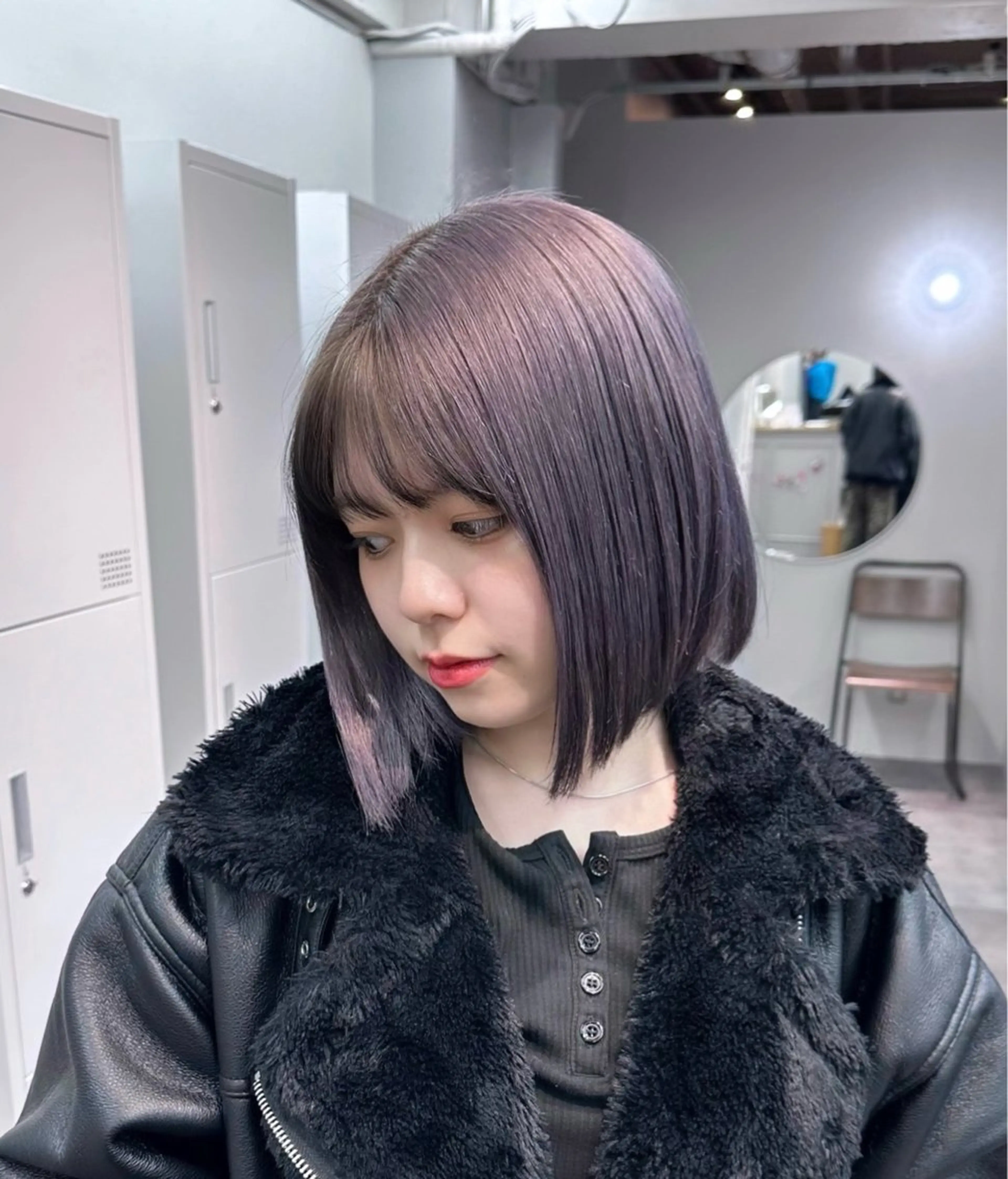 ミディアム ヘアカラー ミルクティーベージュ 💫HARUTOのヘアスタイル