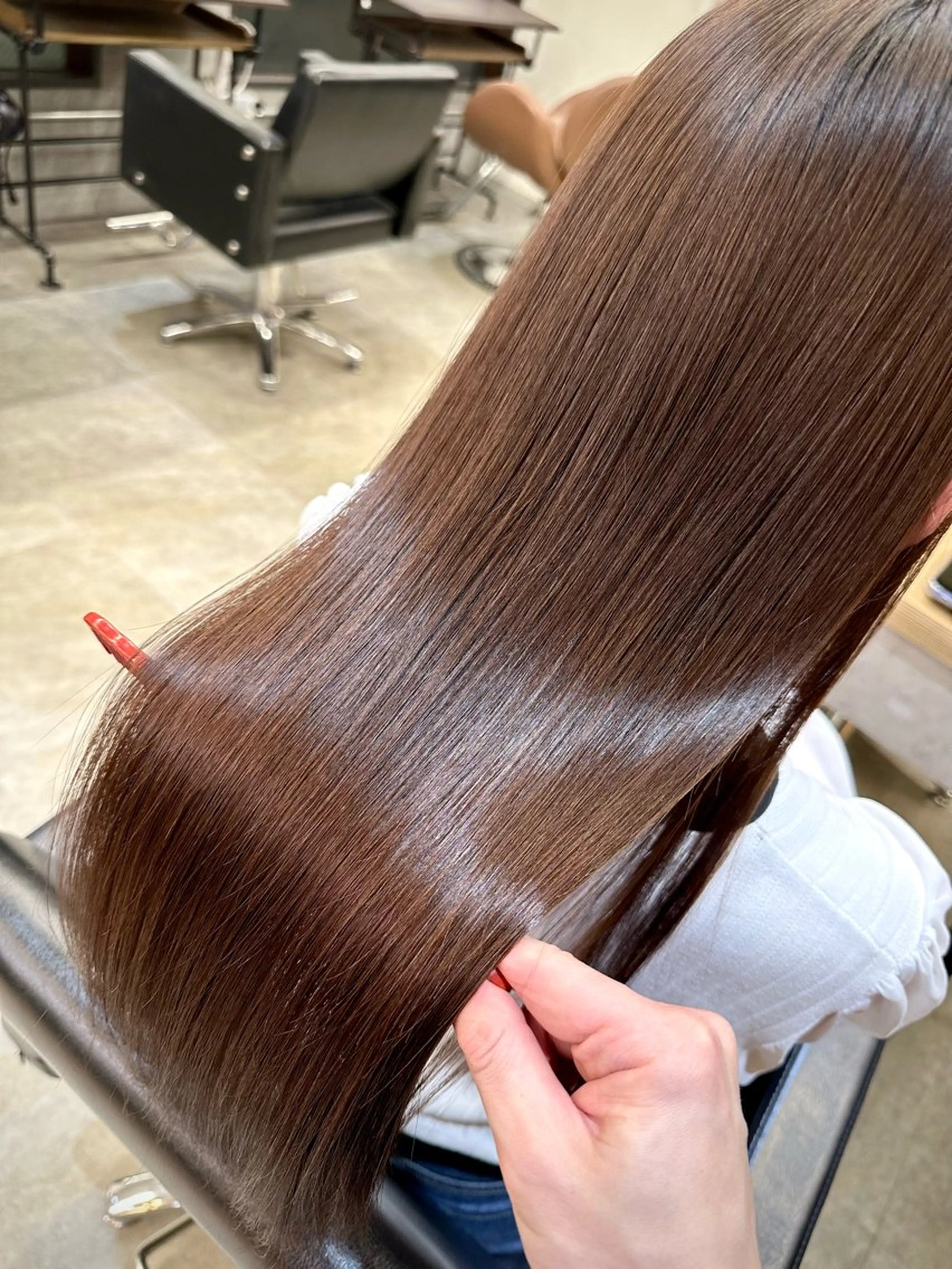 セミロング カラー 髪質改善 トリートメント 髪質改善特化サロン ICONIQ天神店のヘアスタイル