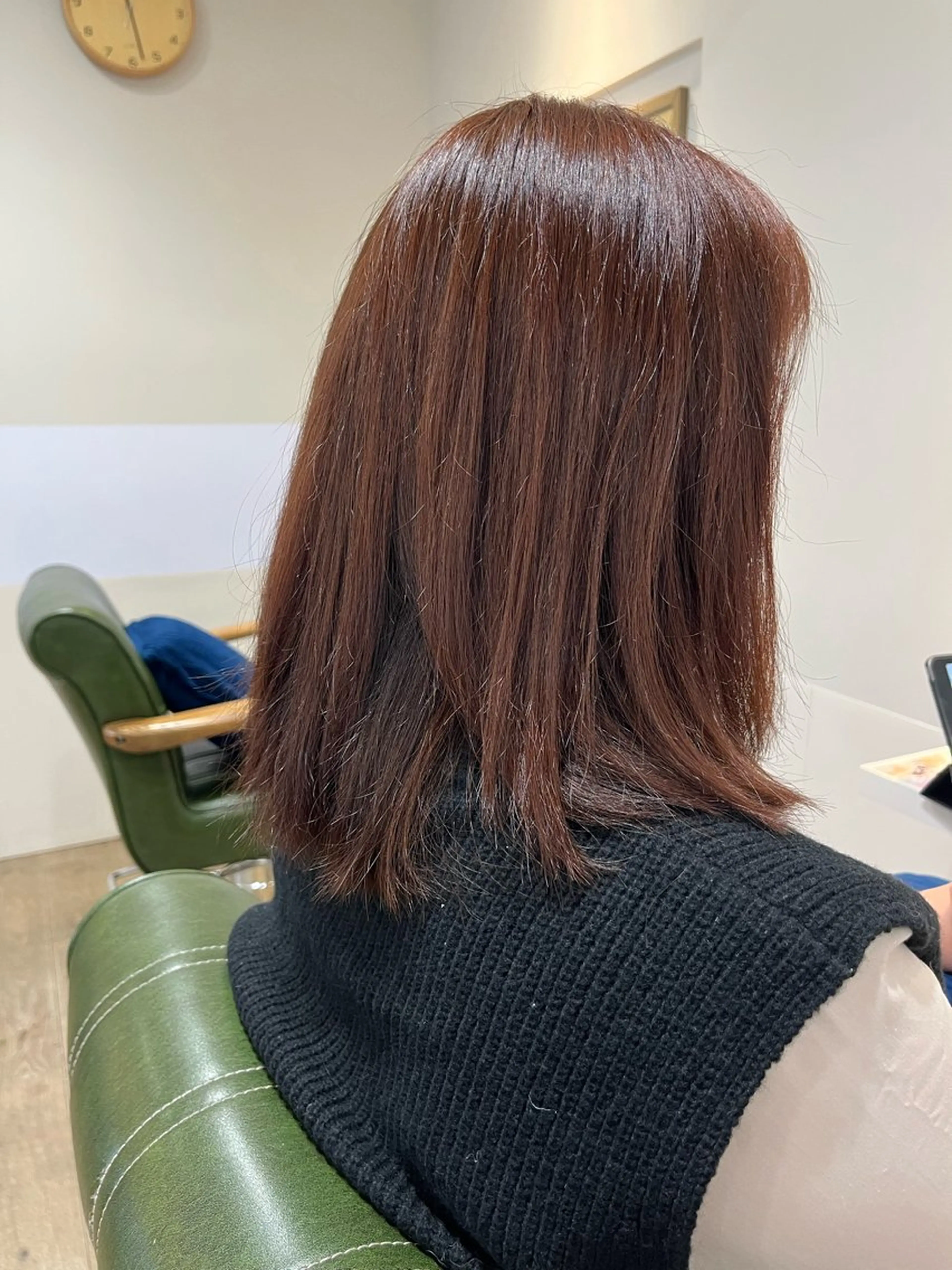 ミディアム ピンクブラウン 小鴨 美佳のヘアスタイル