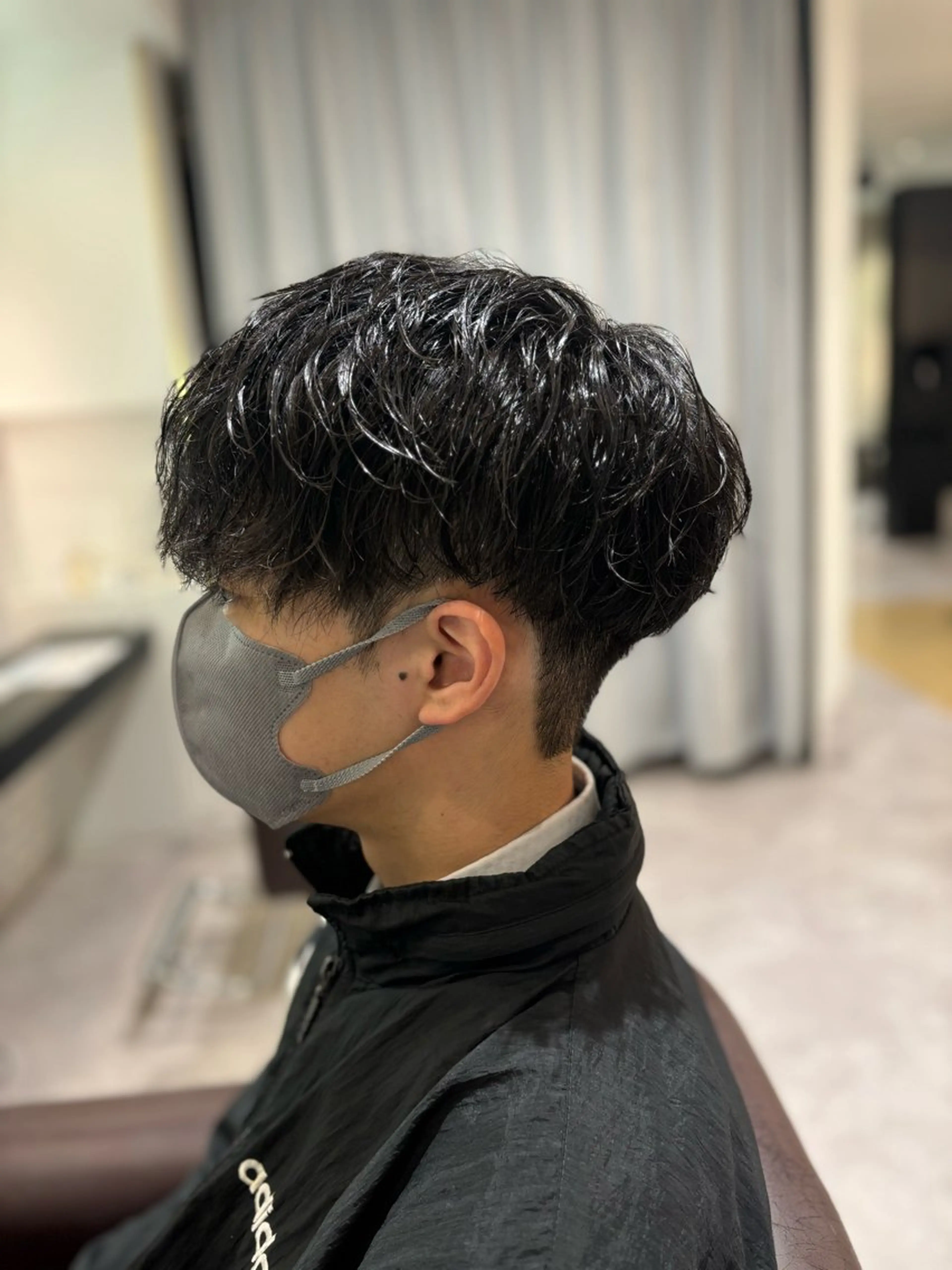 ショート パーマ メンズ メンズパーマ メンズ特化／韓国風 /江戸谷大晴のヘアスタイル