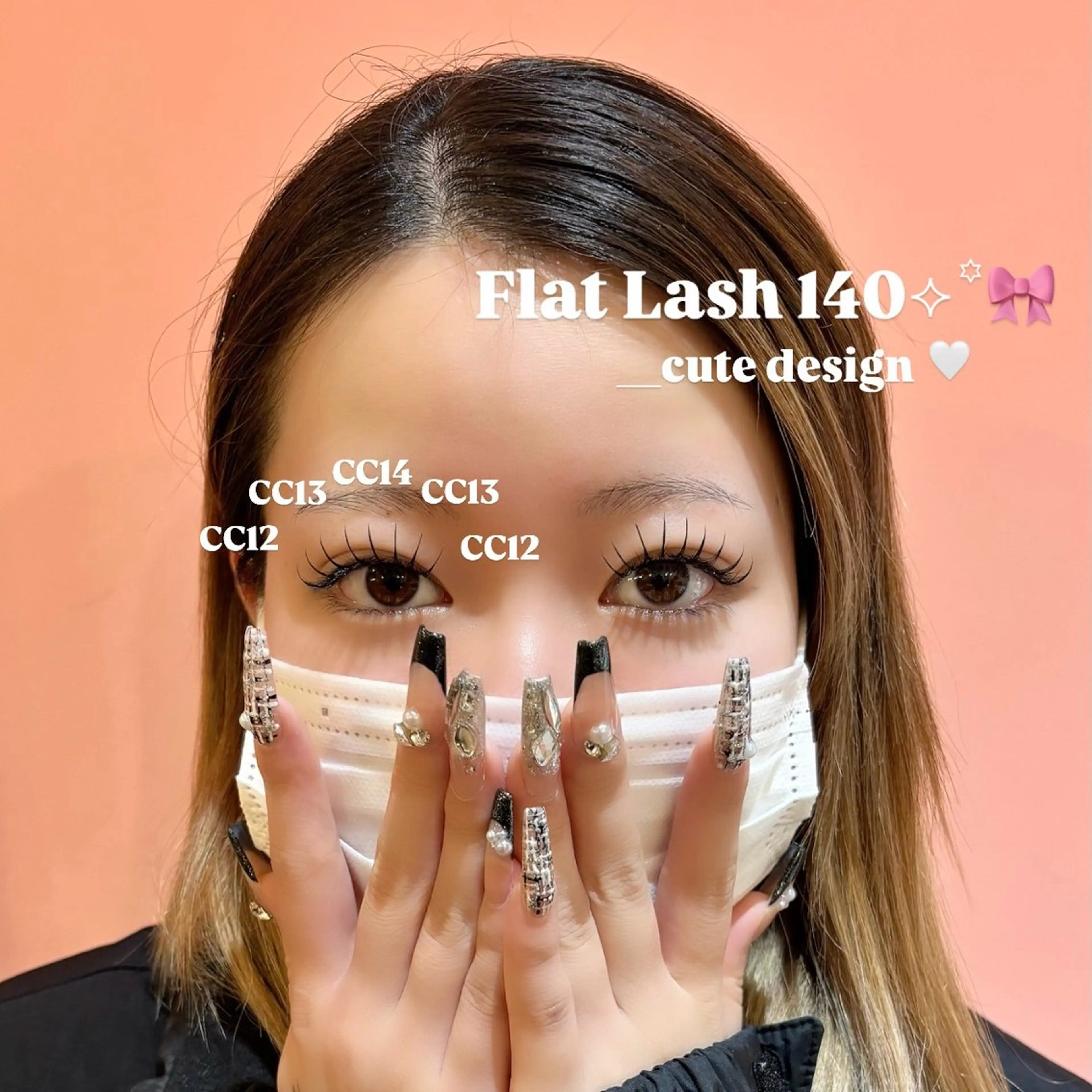 マツエク・マツパ フラットラッシュ 〖IEN〗Yuka (ユウカ/優香)のマツエク・マツパデザイン