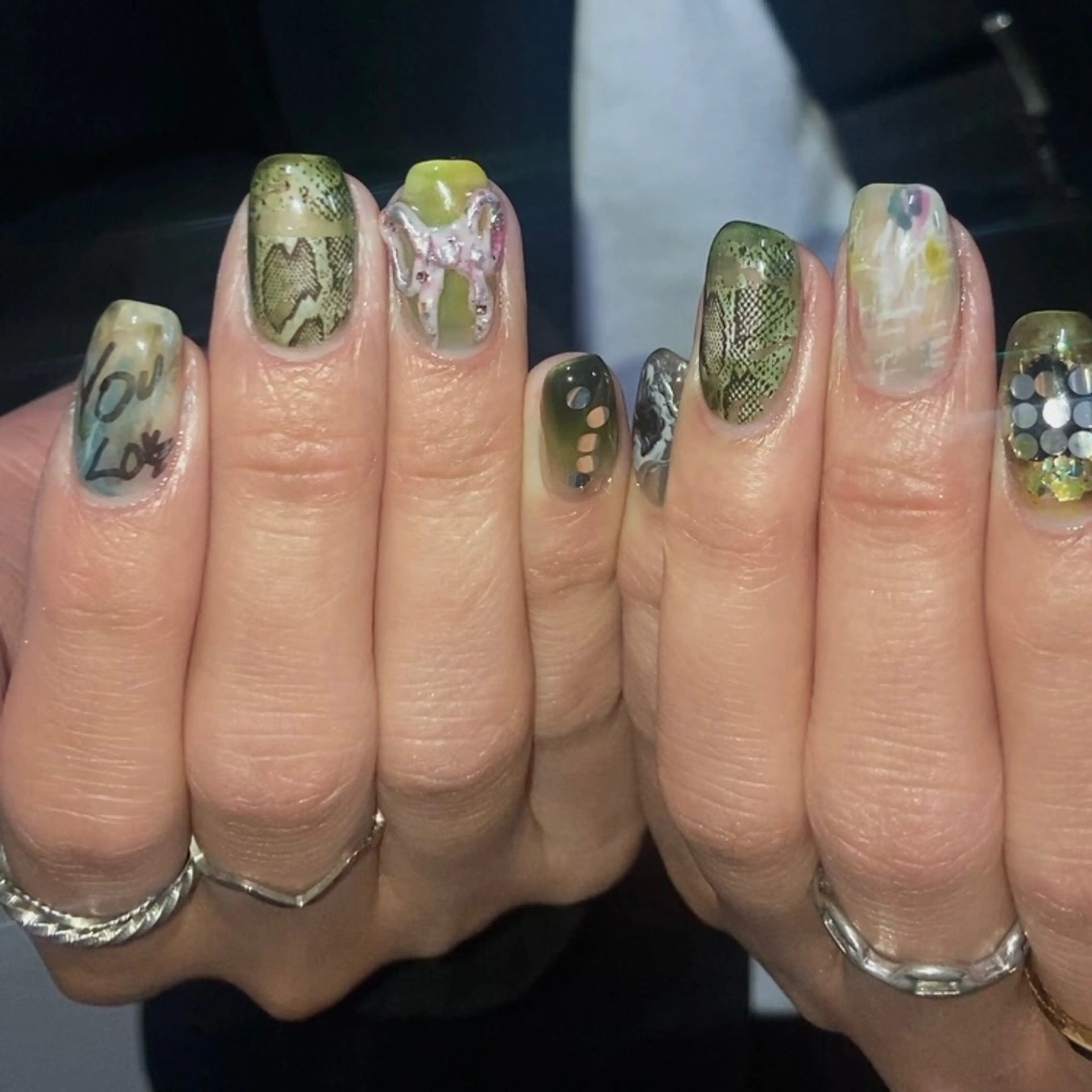 ネイル ハンドネイル フットネイル kana/モード ・グランジ໒꒱のネイルデザイン