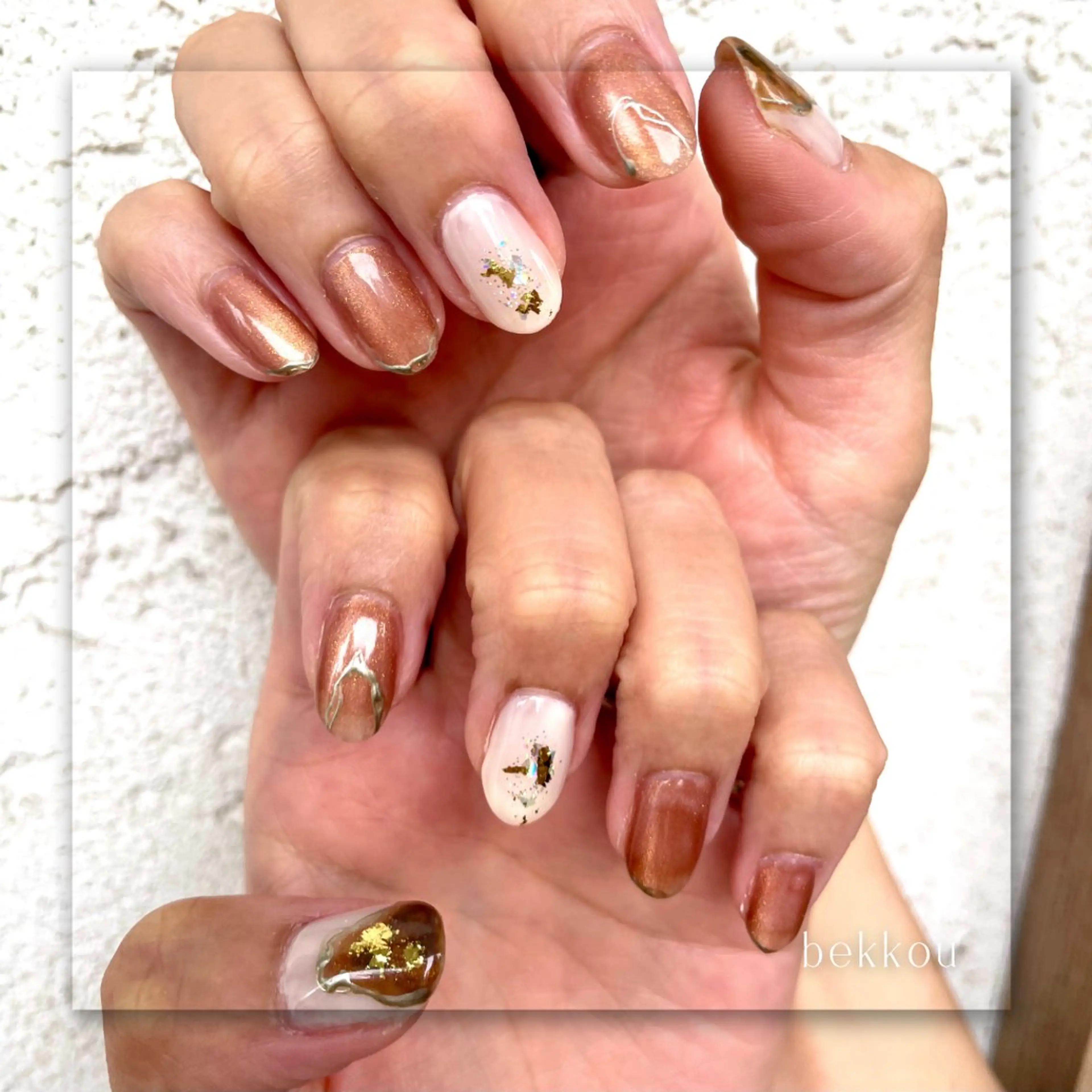 ネイル アートネイル べっ甲ネイル フラワーネイル フットネイル フレンチネイル Seemly 千田町店所属・フラワーパラジェル 🌸シームリーエミのネイルデザイン