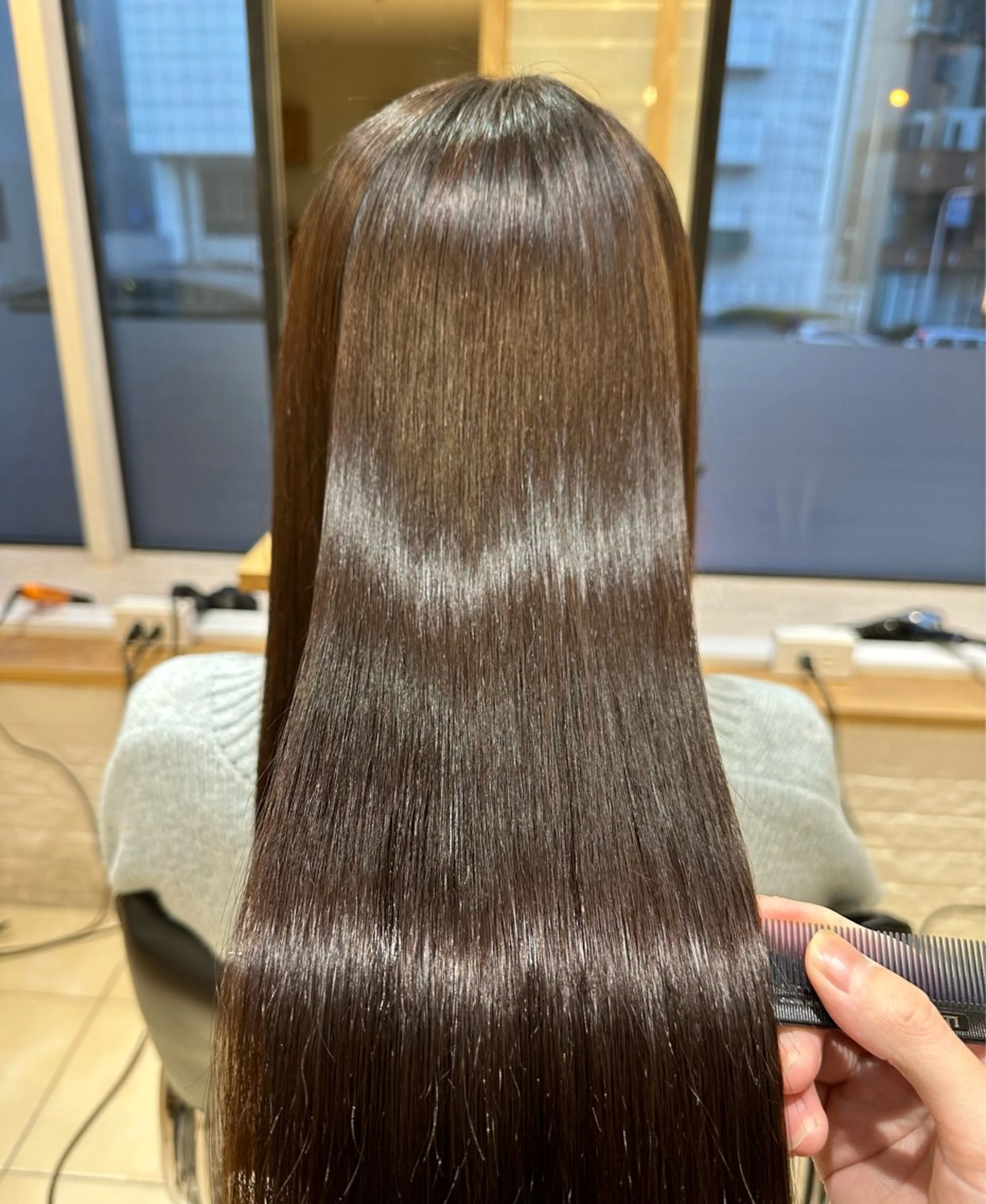 ロング トリートメント Geniee horie所属・ともや 髪質改善縮毛矯正のヘアスタイル