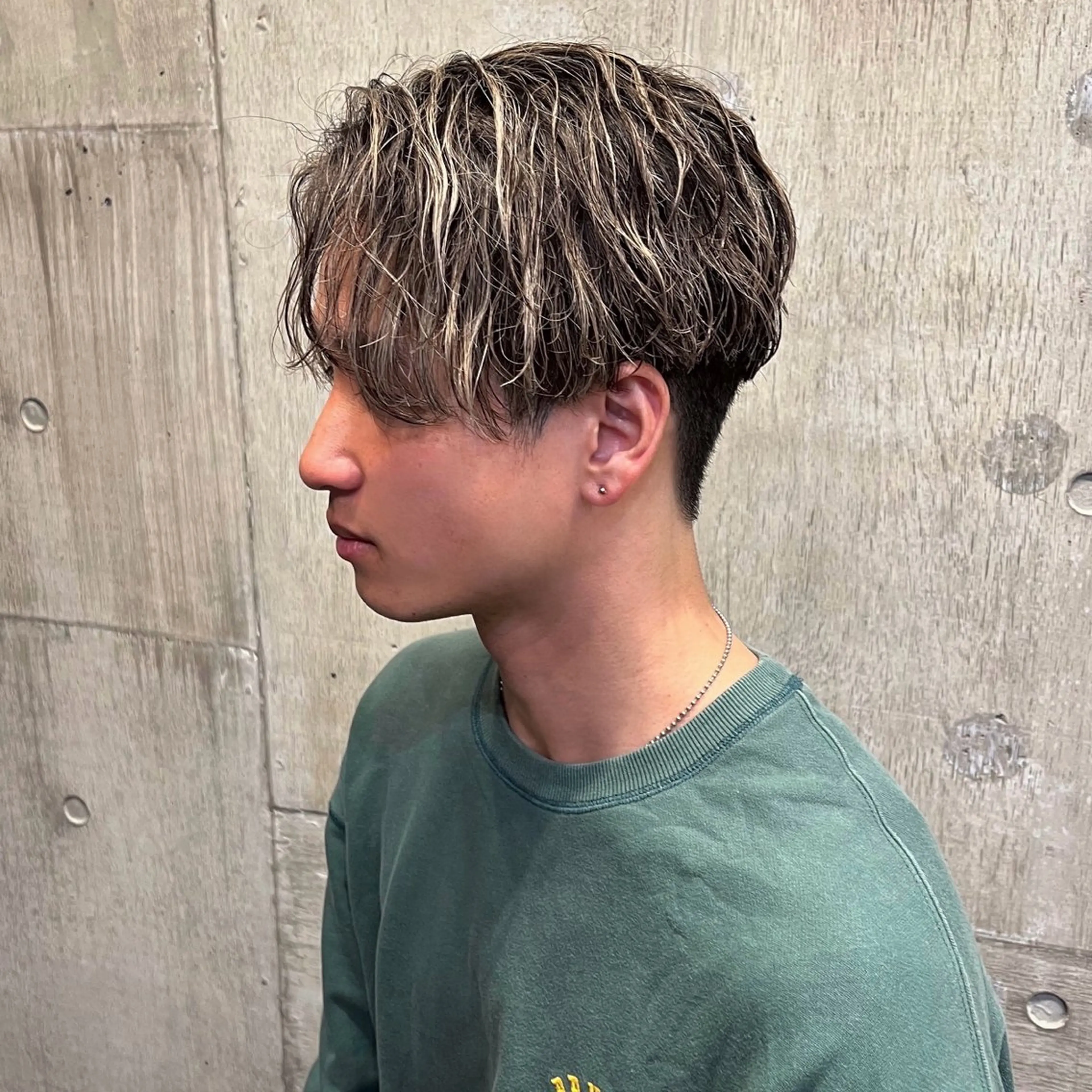 メンズ メンズハイライト メンズメッシュ メンズパーマ カット ヘアカラー パーマ トリートメント メンズ特化/パーマ/ メッシュ/竜成のヘアスタイル