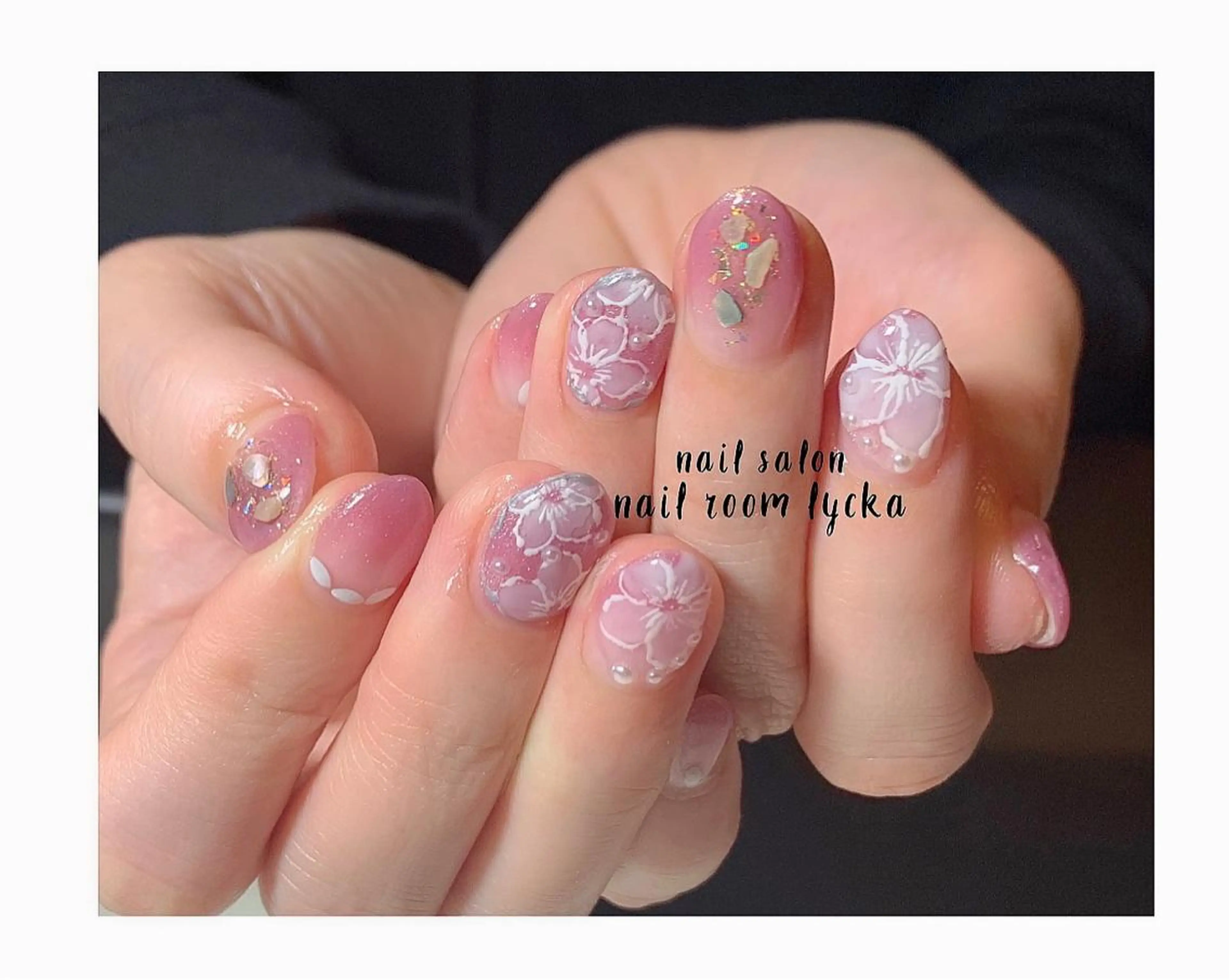 ネイル ジェルネイル パラジェル 冬ネイル ﾈｲﾙﾙｰﾑﾘｯｶ 𝐦𝐚𝐲𝐮のネイルデザイン