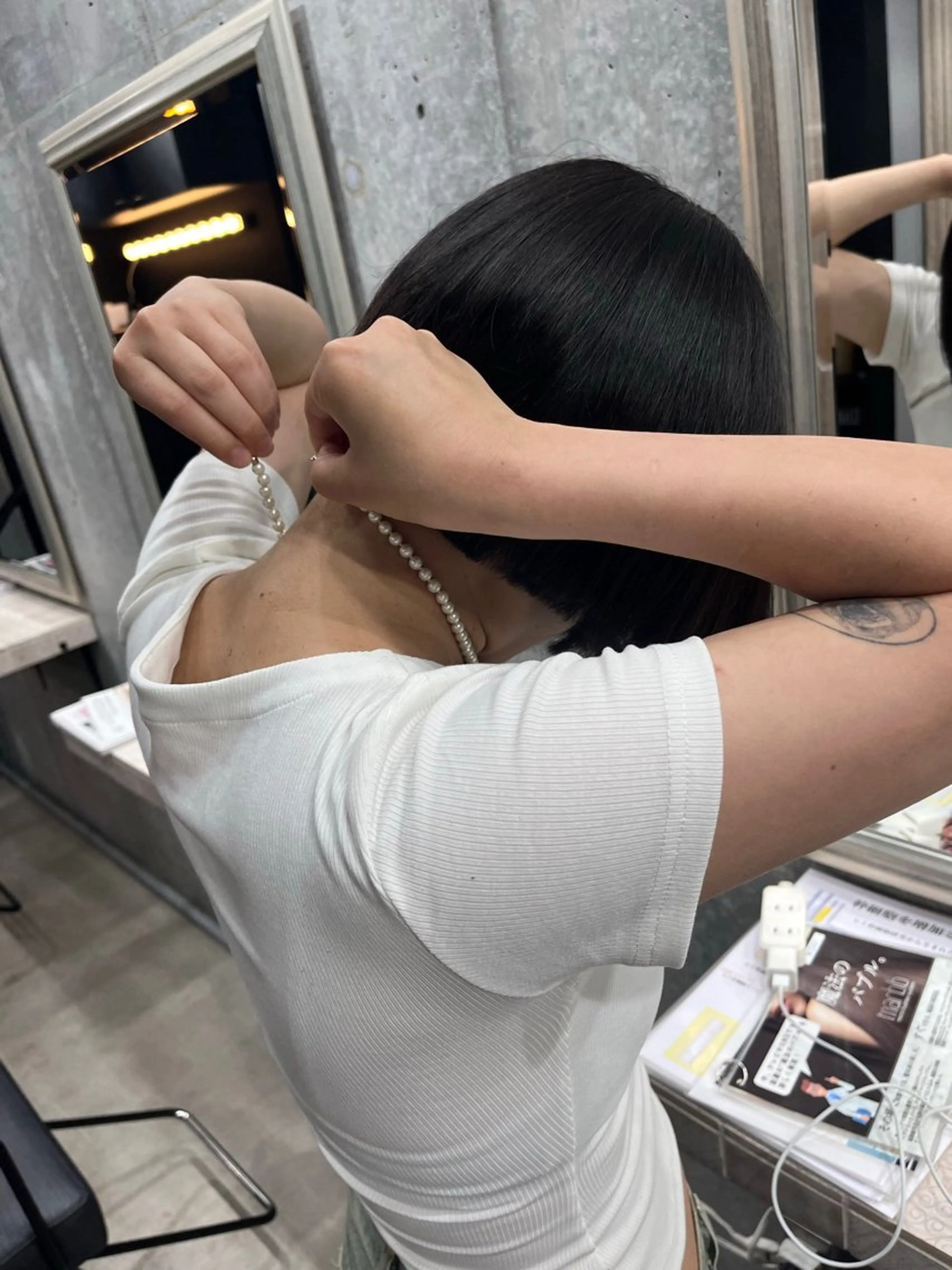 ショート 艶感透明感カラー🤍 hinaのヘアスタイル