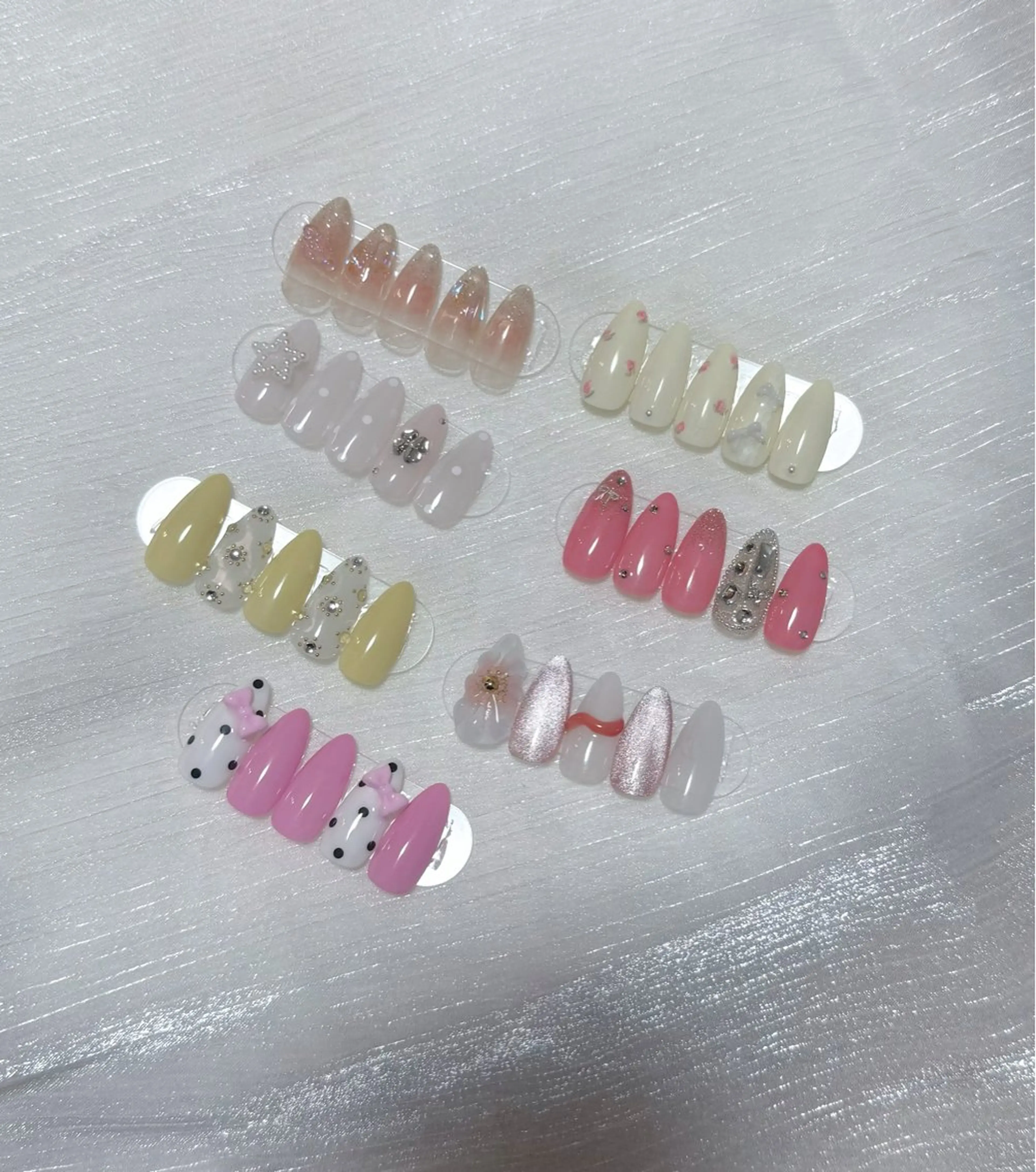 ネイル 春ネイル ハンドネイル mau🩵nail 堺筋本町｜心斎橋のネイルデザイン