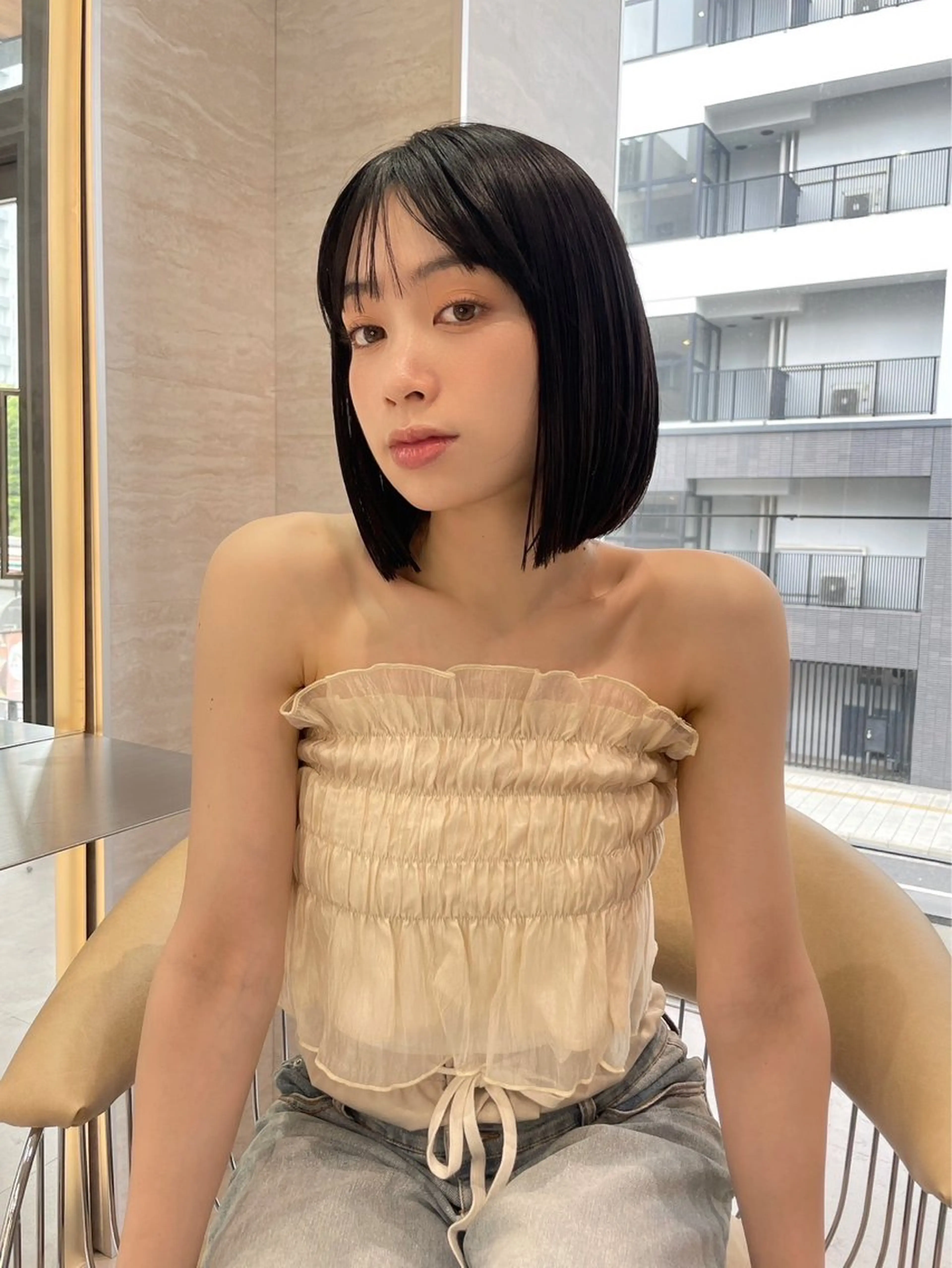 ミディアム ❤️ボブ/髪質改善 タッセルボブ/ユウキのヘアスタイル