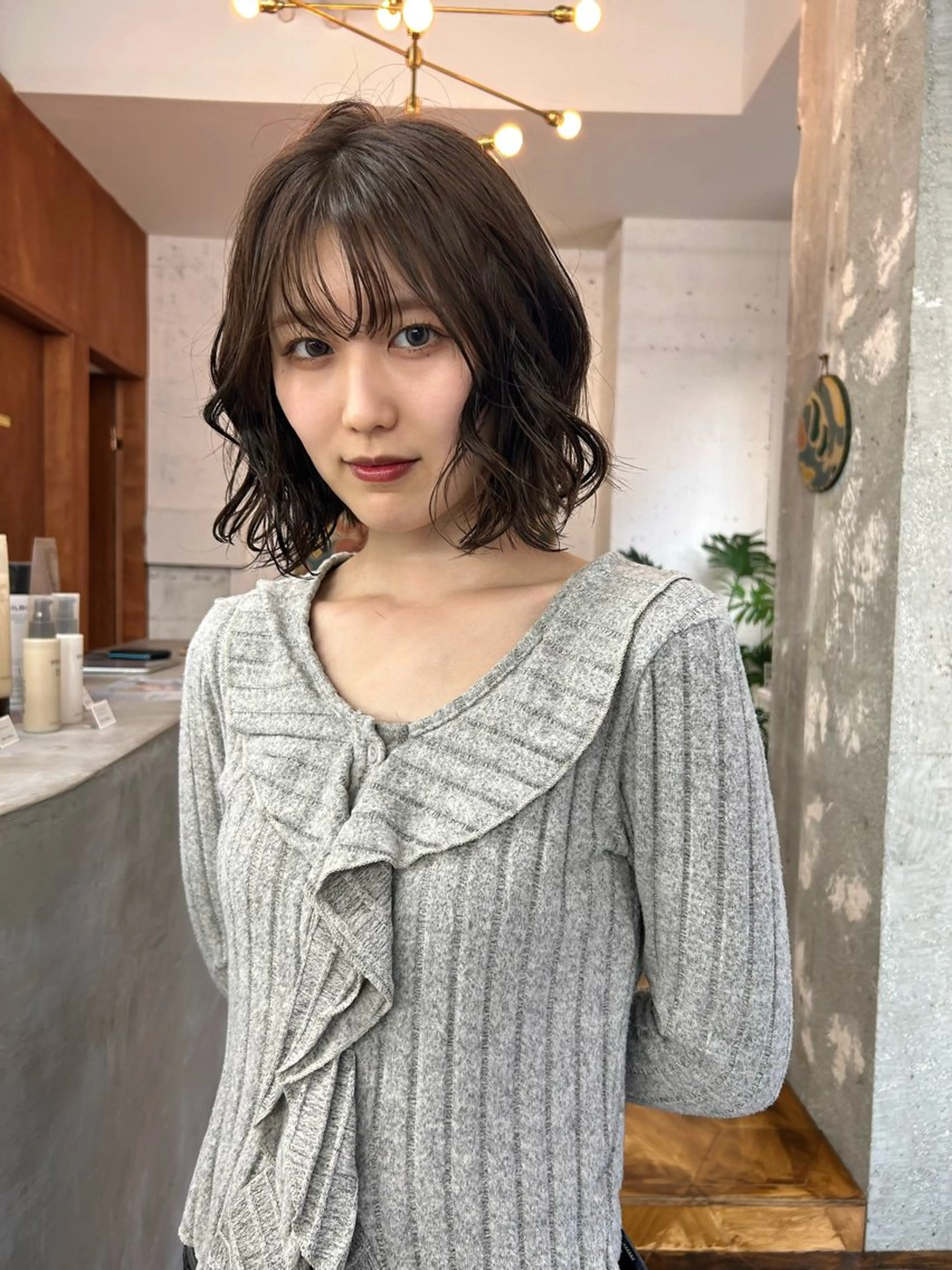 ミディアム ヘアカラー 🫧透明感カラー🫧 ハシモトタケルのヘアスタイル