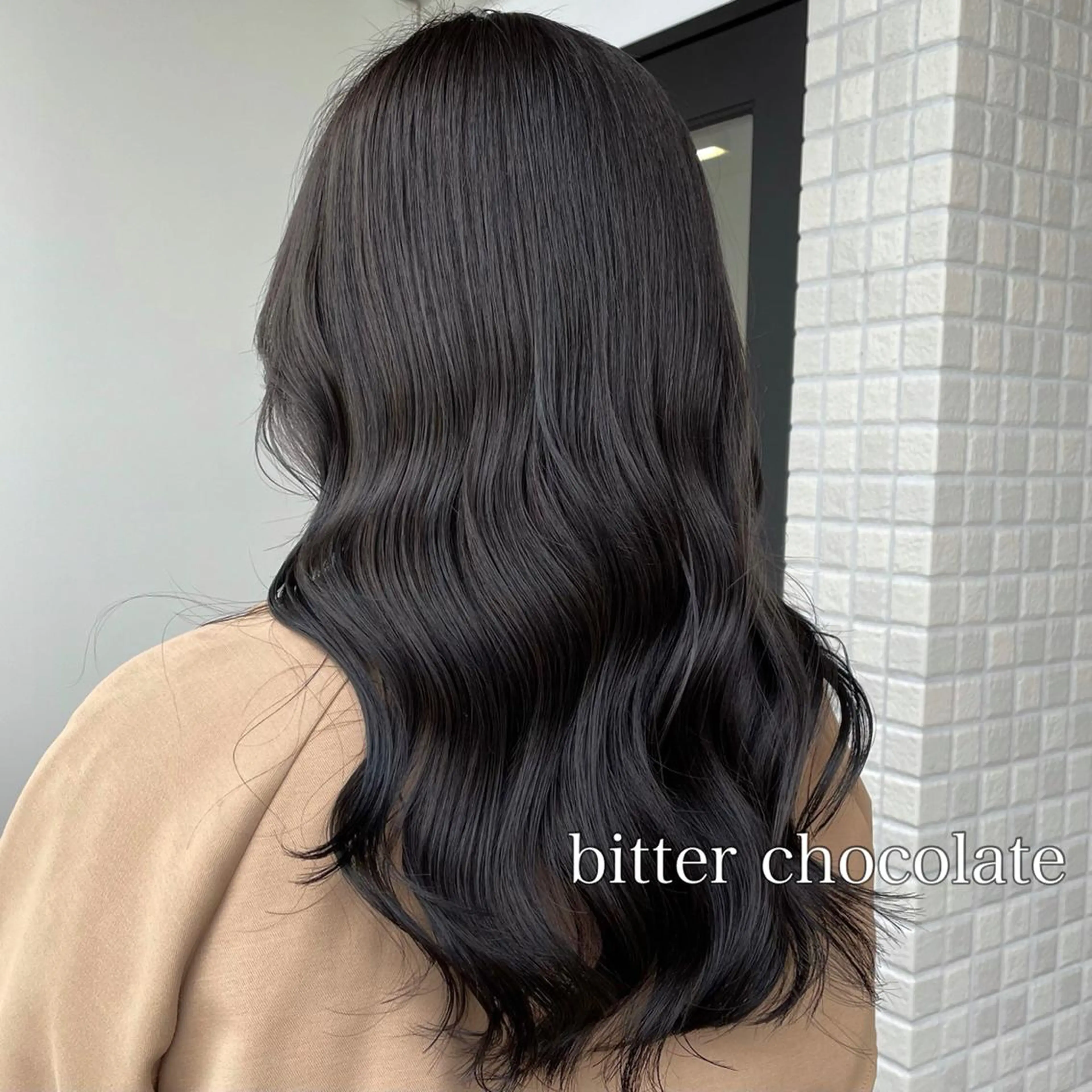 ロング カラー 切りっぱなしボブイヤ リングカラー清水隆央のヘアスタイル