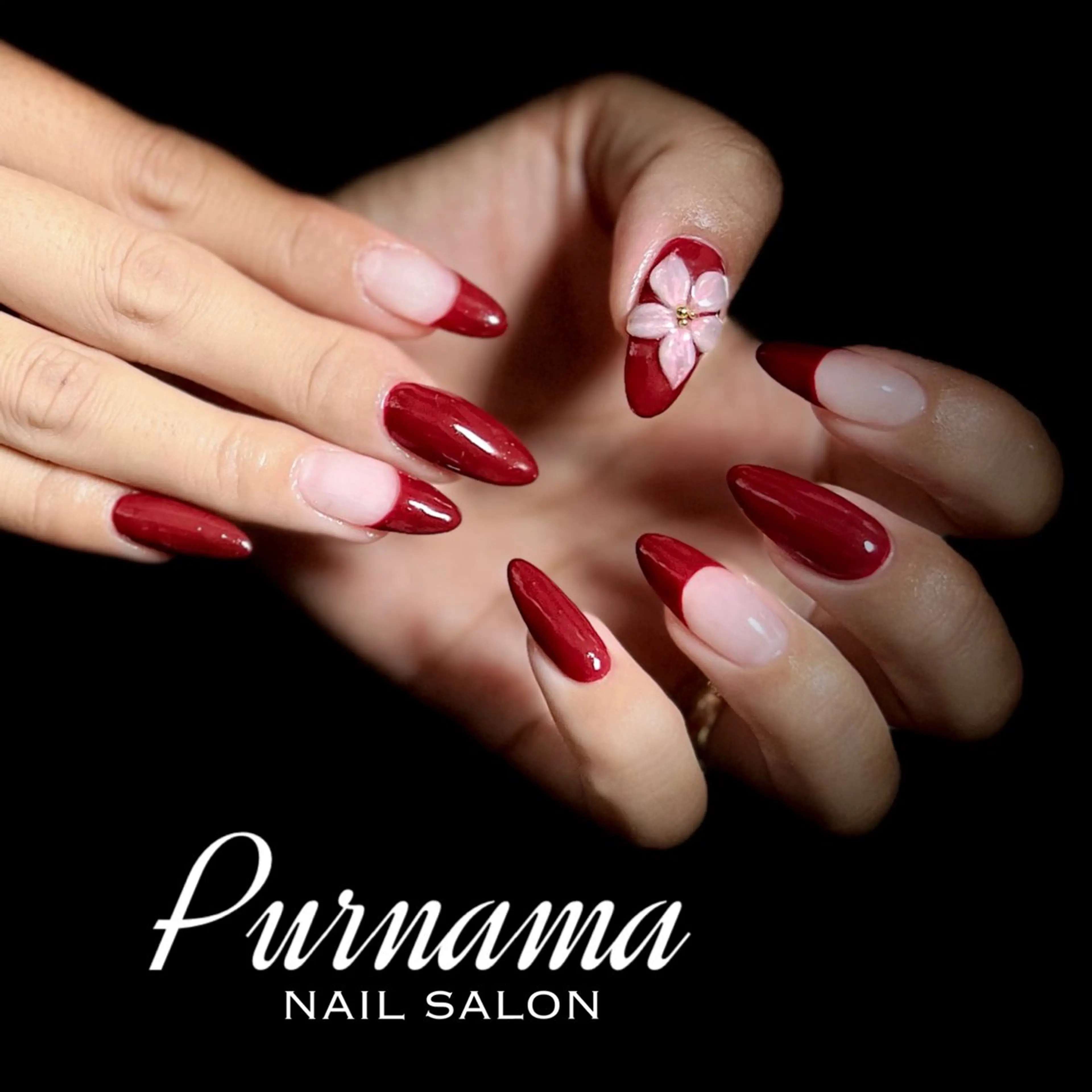 ネイル ハンドネイル Purnama(ﾌﾟﾙﾅﾓ)所属・Purnama あきのネイルデザイン