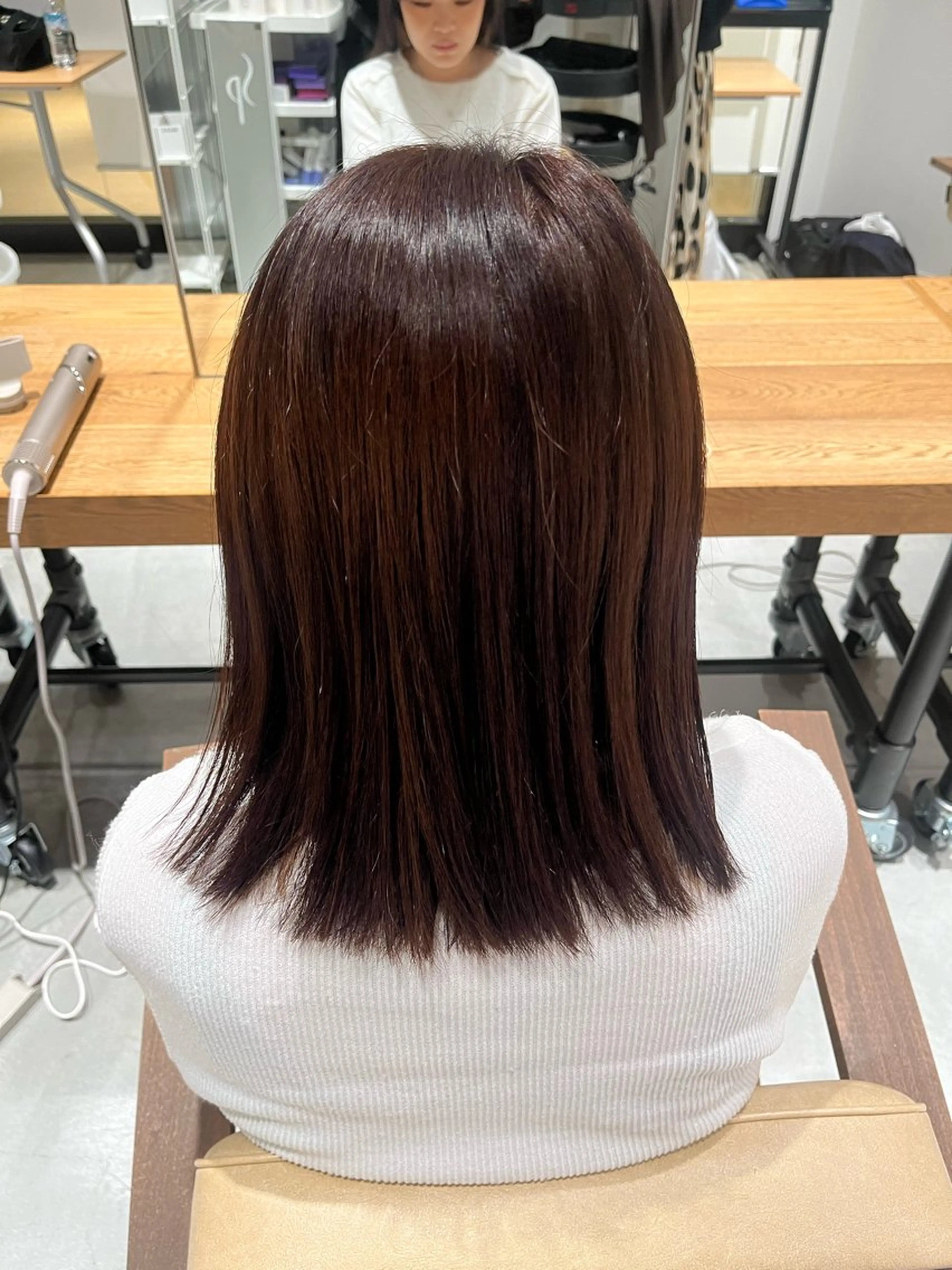 ミディアム カラー little lulu 梅田所属・Saya/ショート/ ボブ/大阪/梅田のヘアスタイル